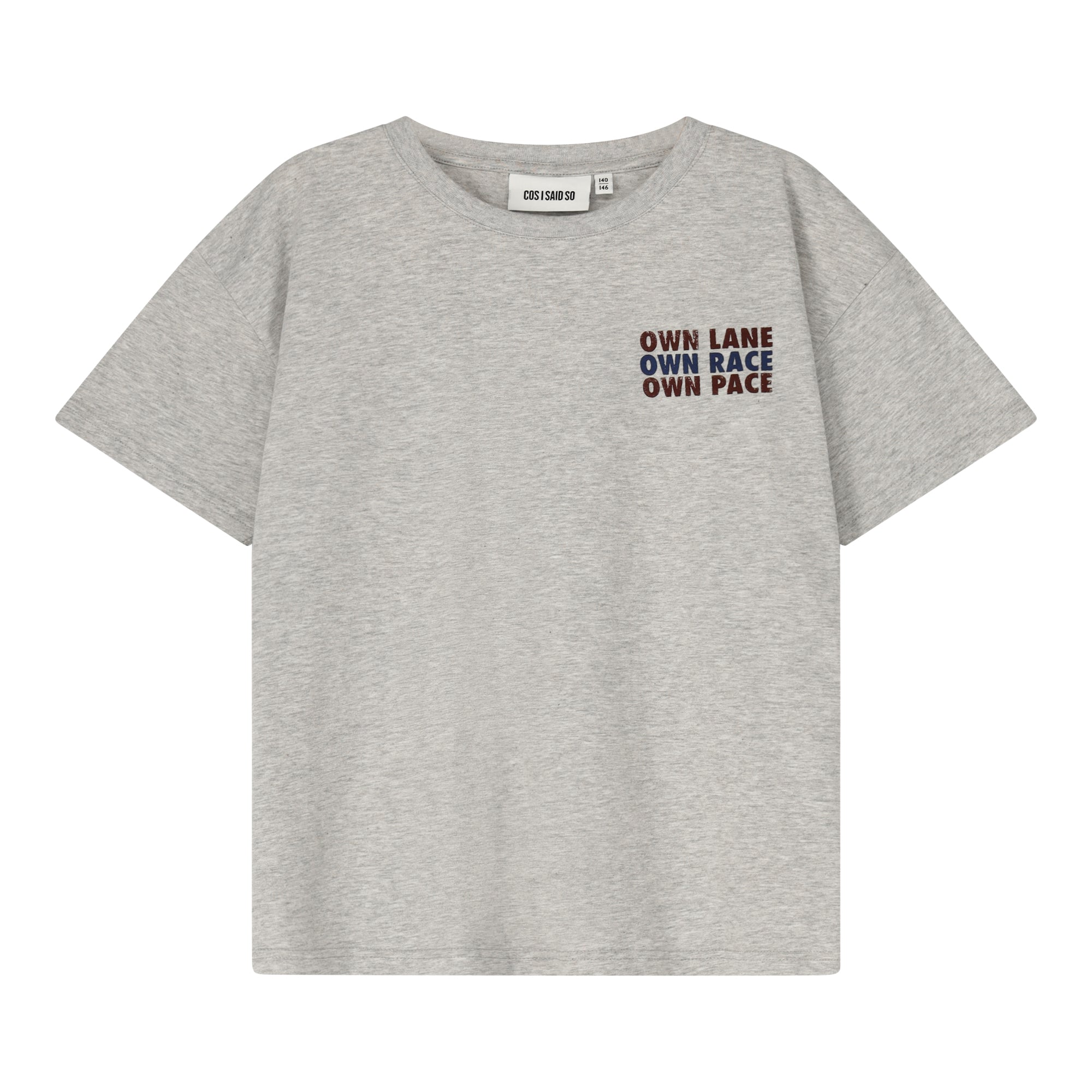 Cos I Said So - tshirt own lane - grey melange