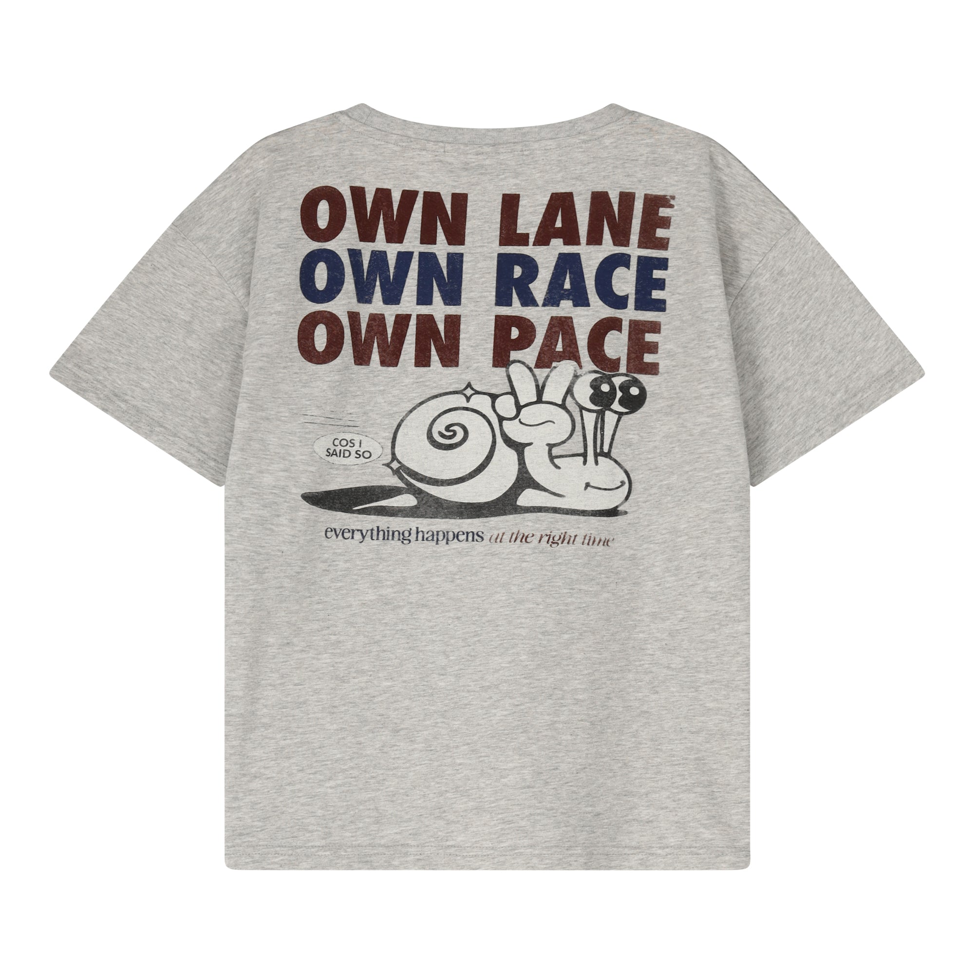 Cos I Said So - tshirt own lane - grey melange