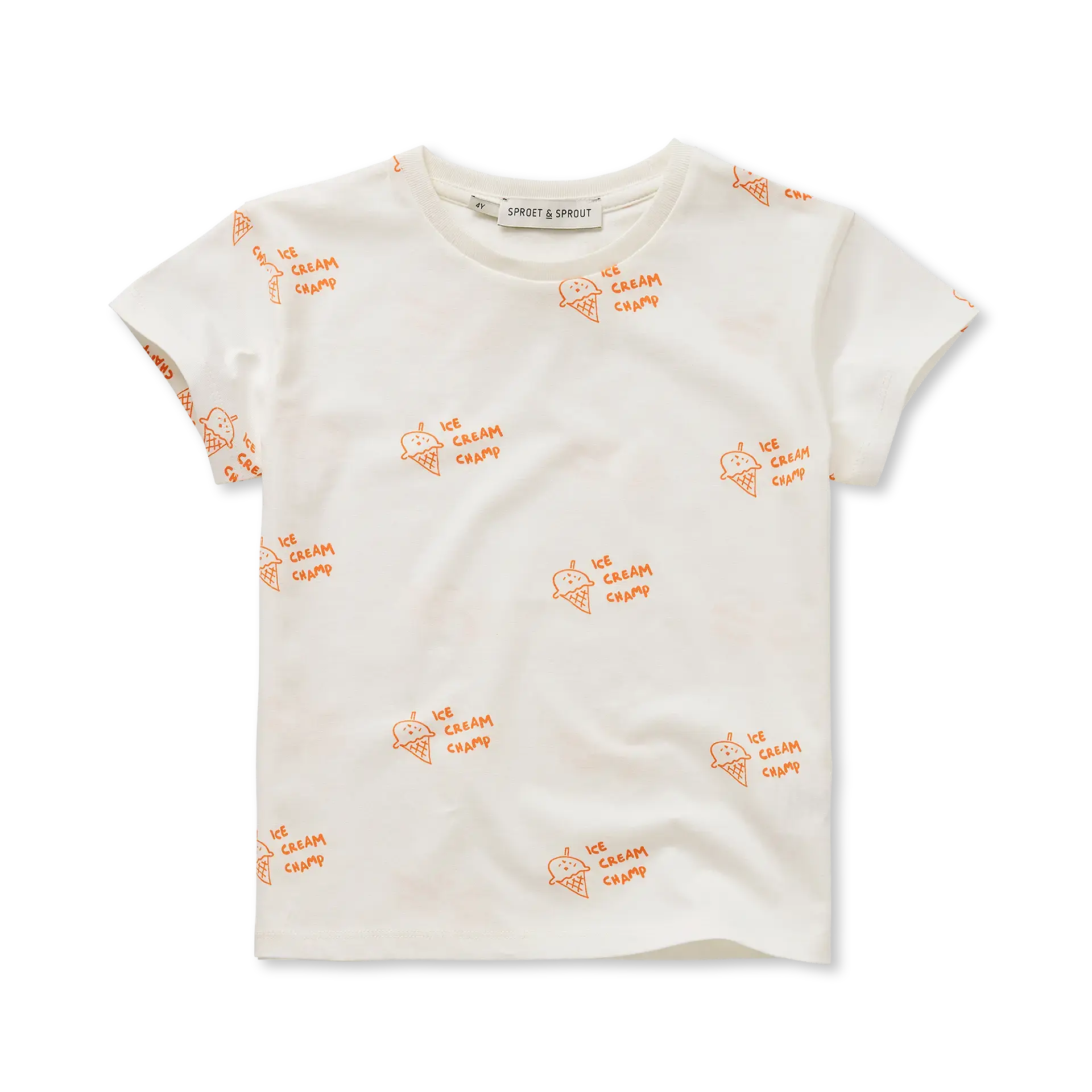 Sproet & Sprout - tshirt ice cream print - off white