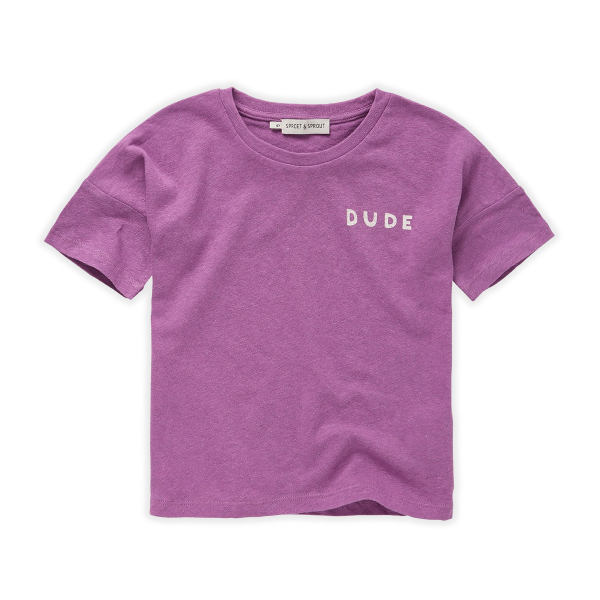 Sproet & Sprout - tshirt linen dude - purple