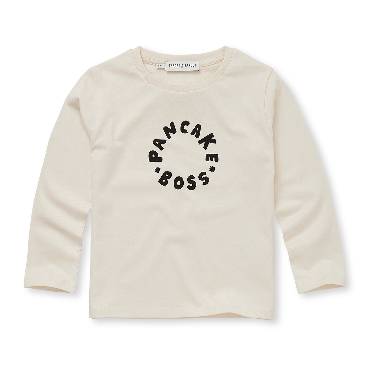 Sproet & Sprout - t-shirt pancake boss - ivory