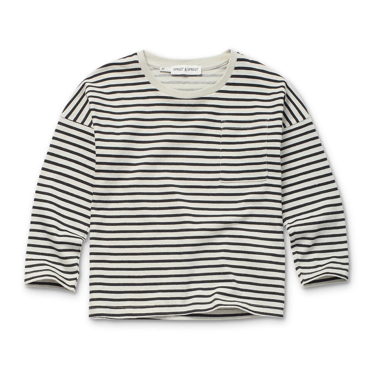 Sproet & Sprout - tshirt stripes - ivory