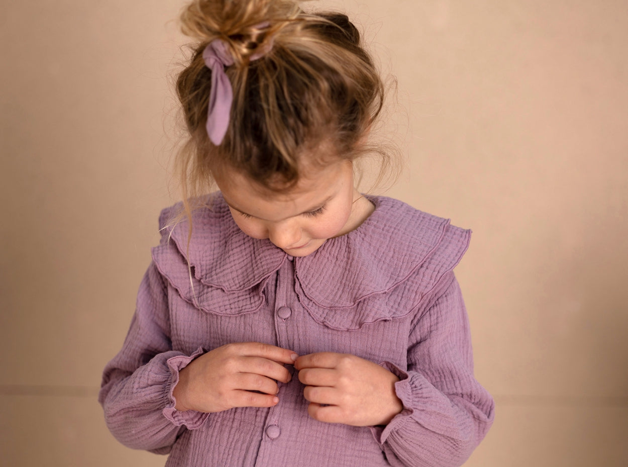 Nixnut - collar blouse - violet