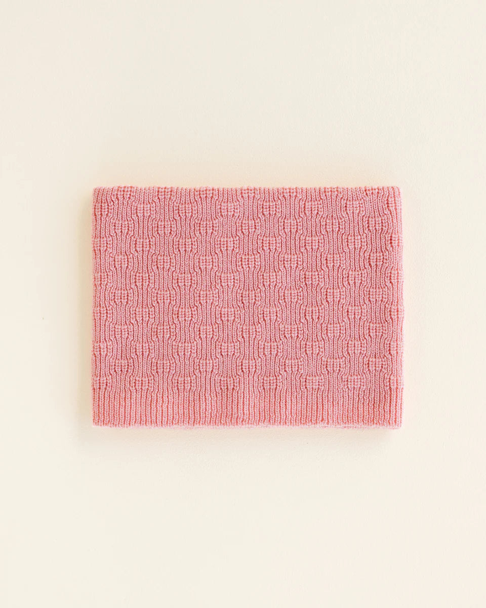 Hvid - tube scarf - bubblegum