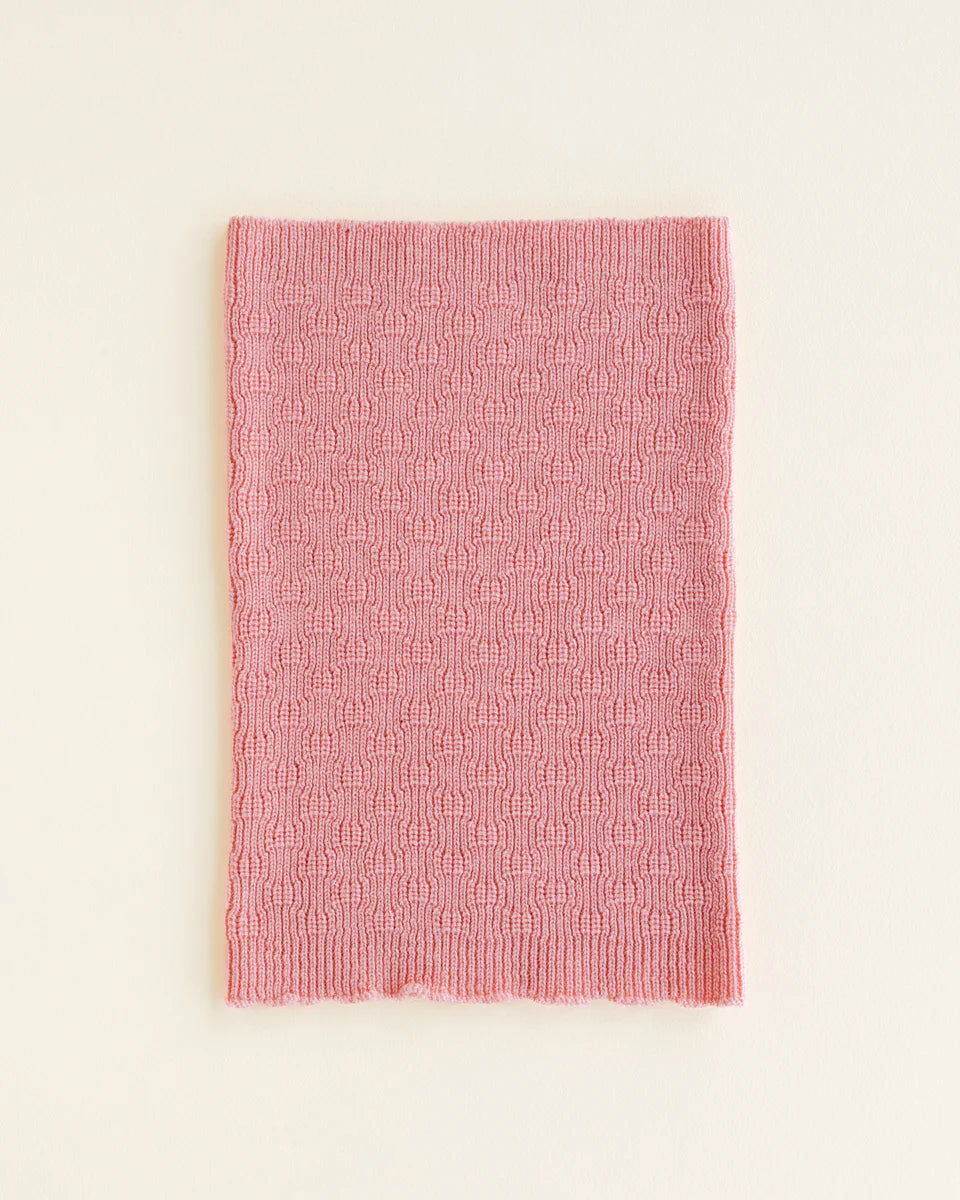 Hvid - tube scarf - bubblegum
