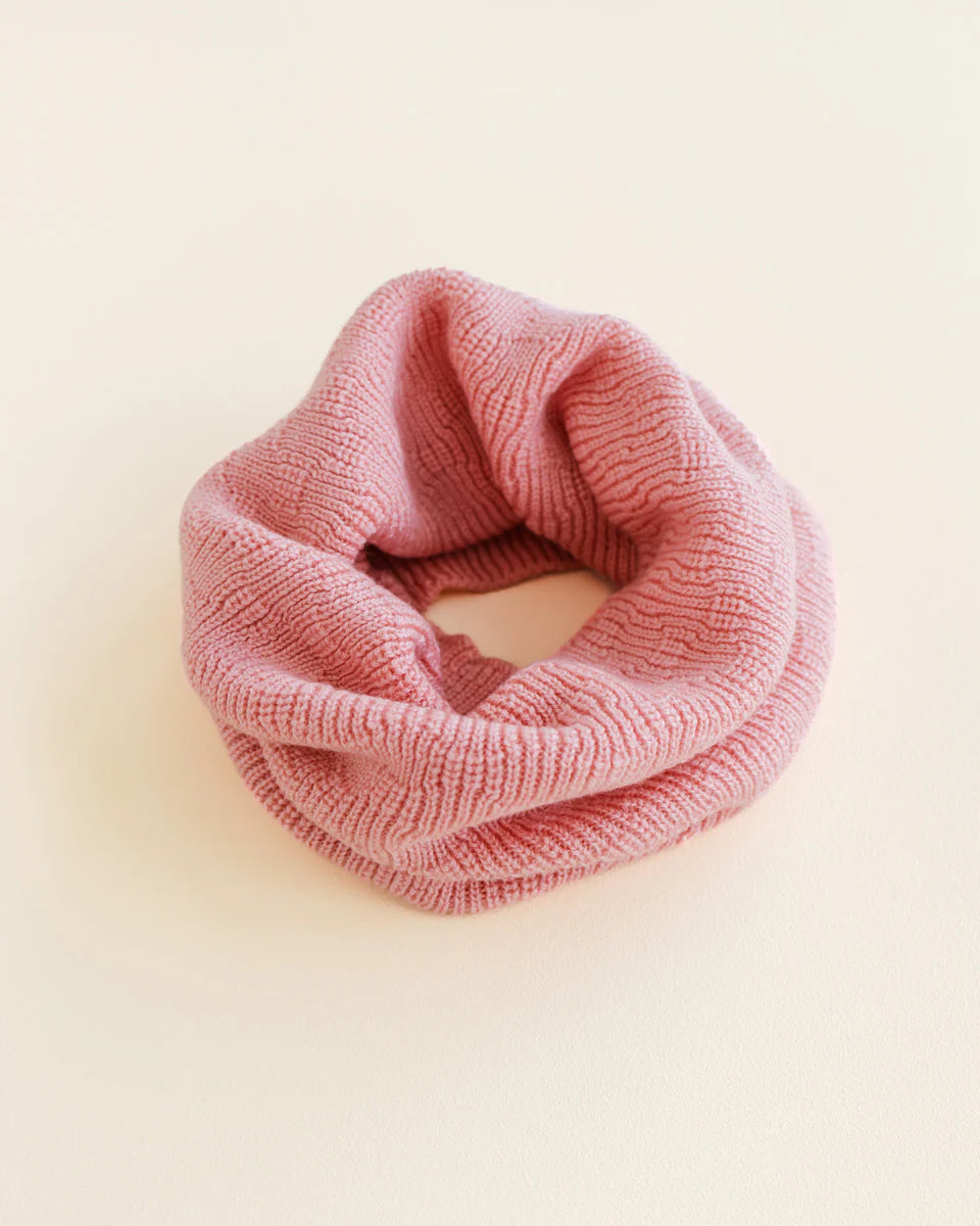 Hvid - tube scarf - bubblegum