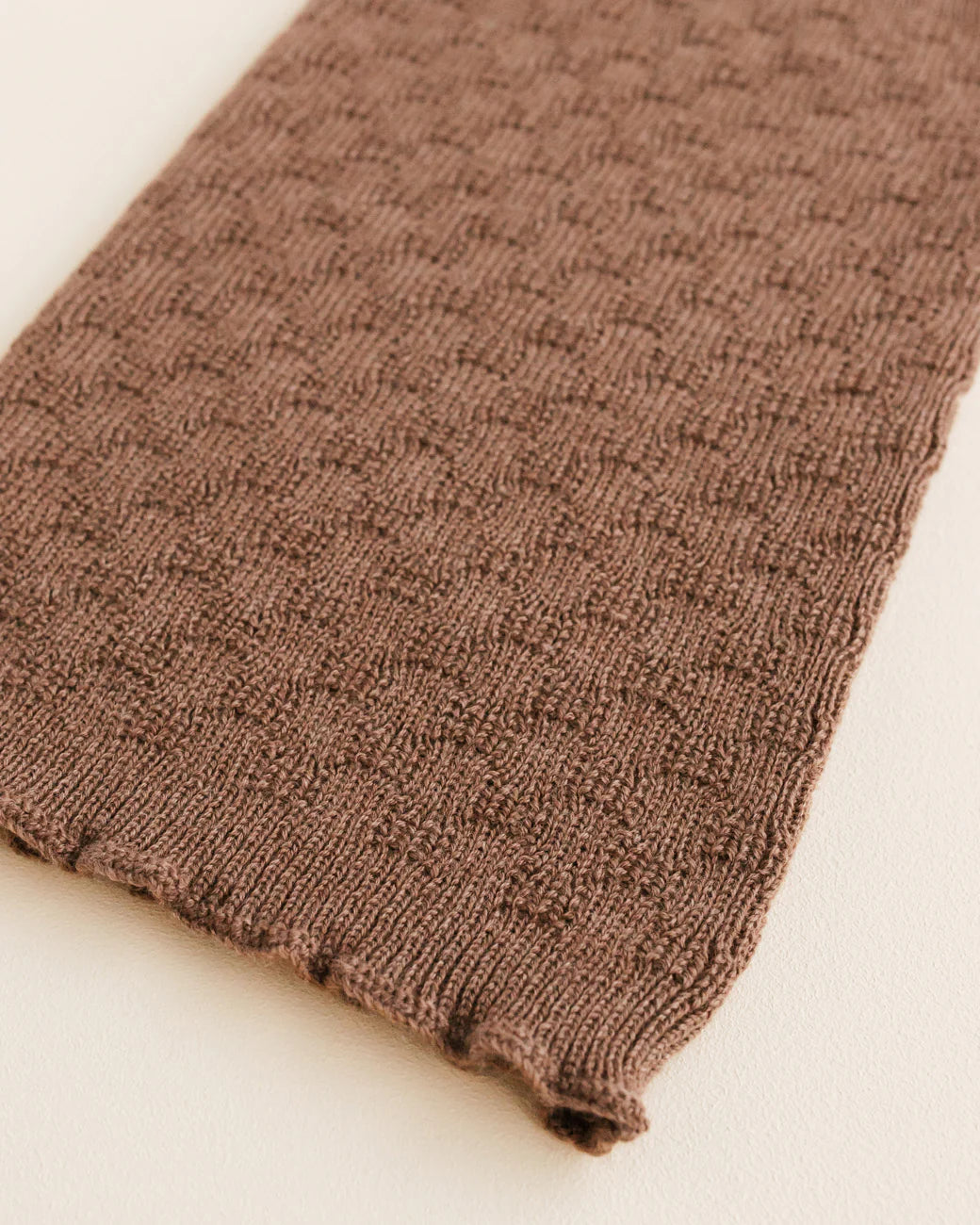 Hvid - tube scarf - mocha
