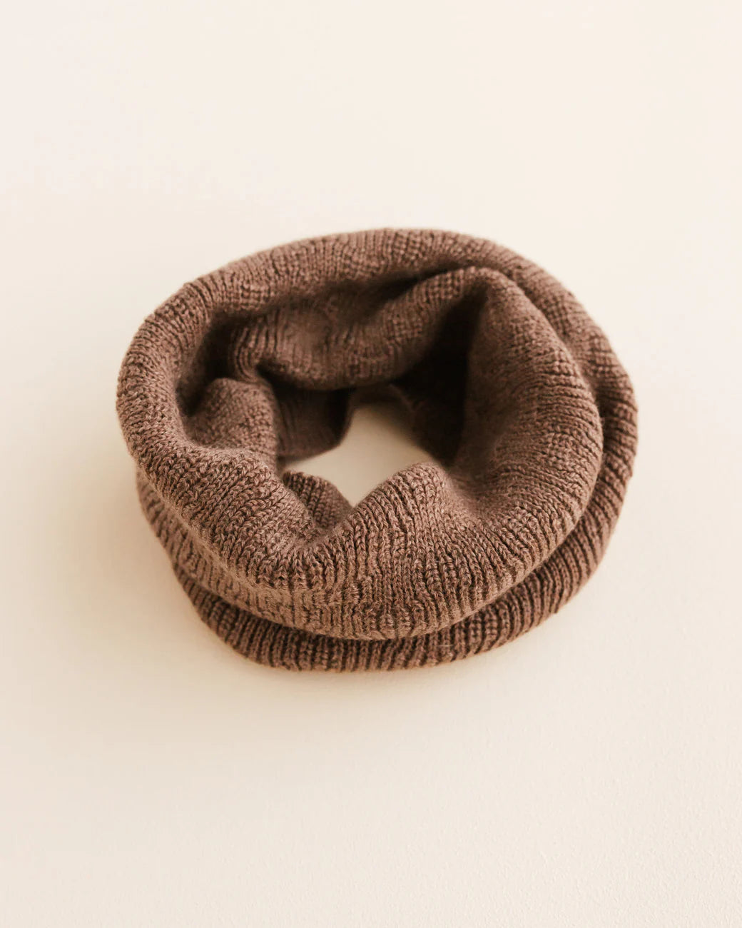 Hvid - tube scarf - mocha