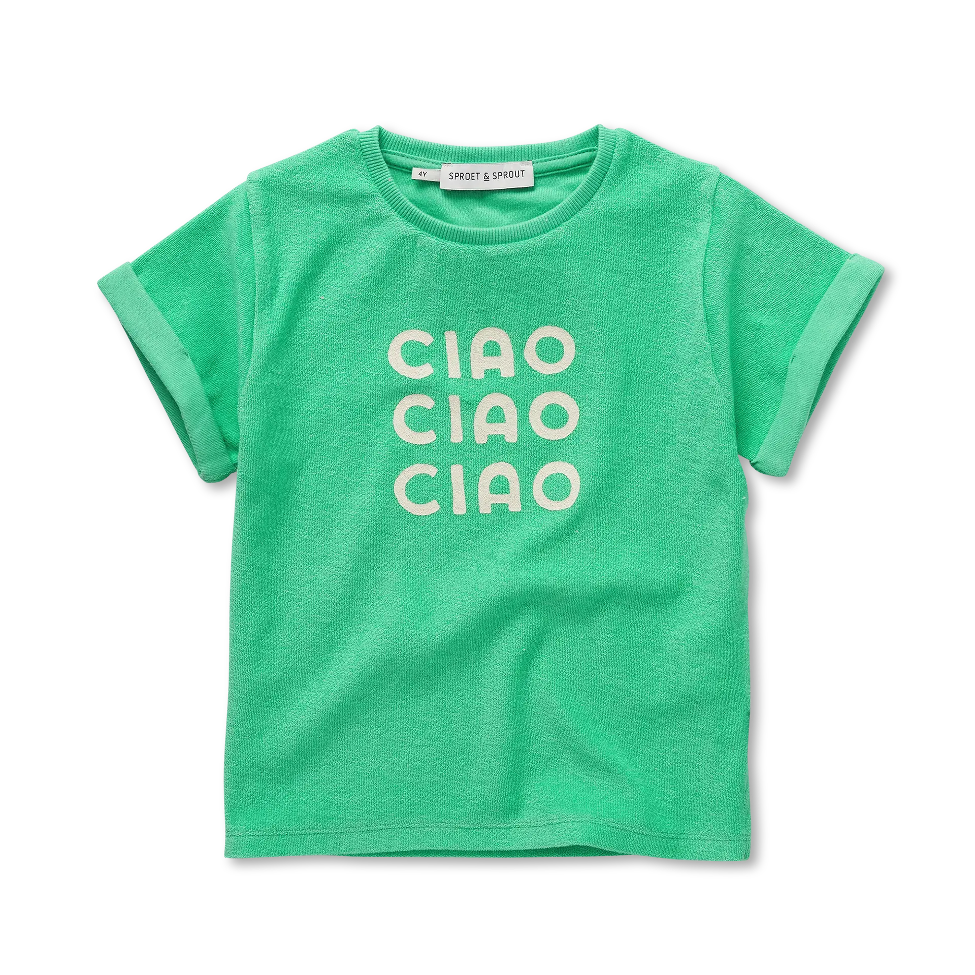 Sproet & Sprout - terry tshirt ciao - jade green