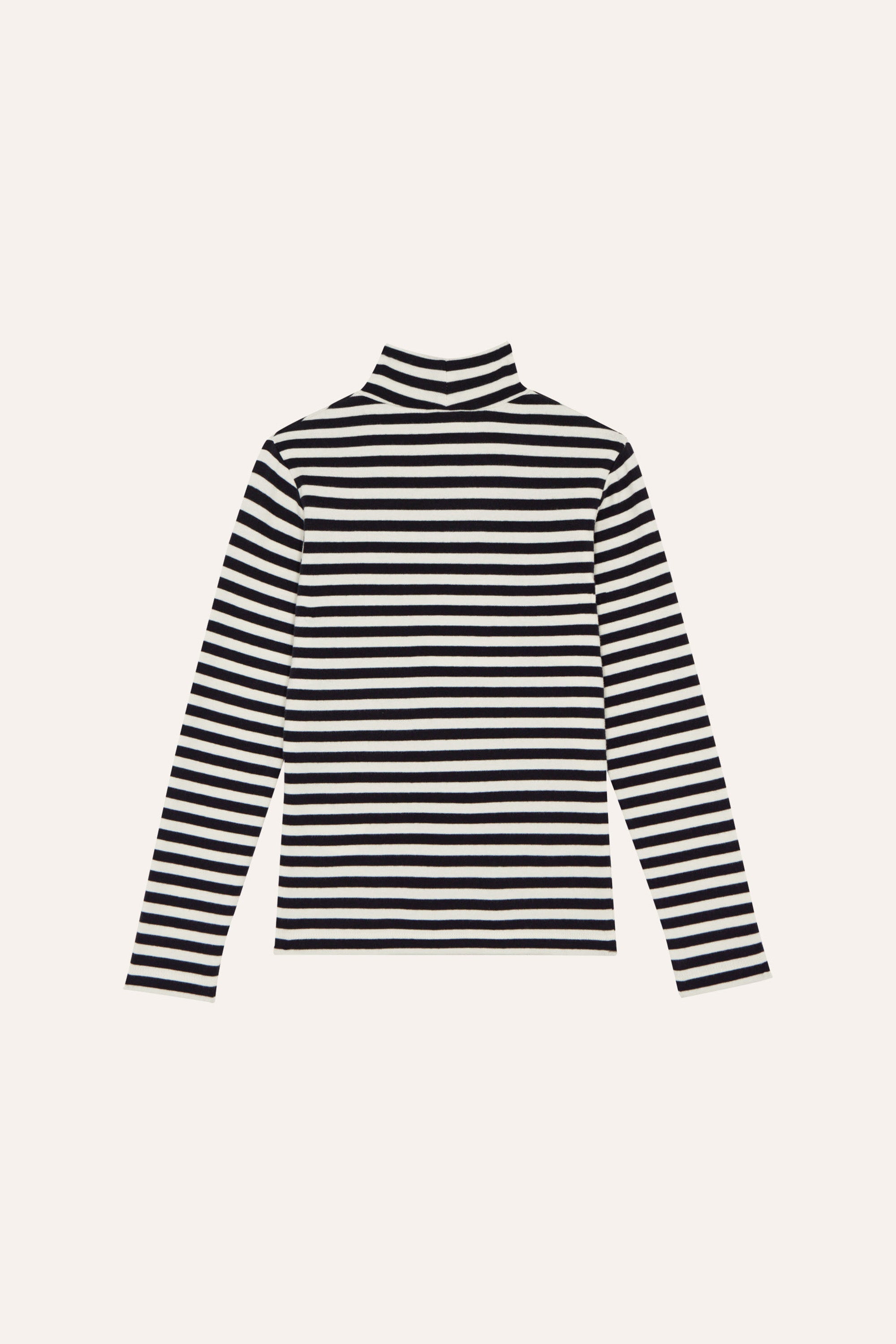 The Campamento - grey stripes turtle neck tshirt