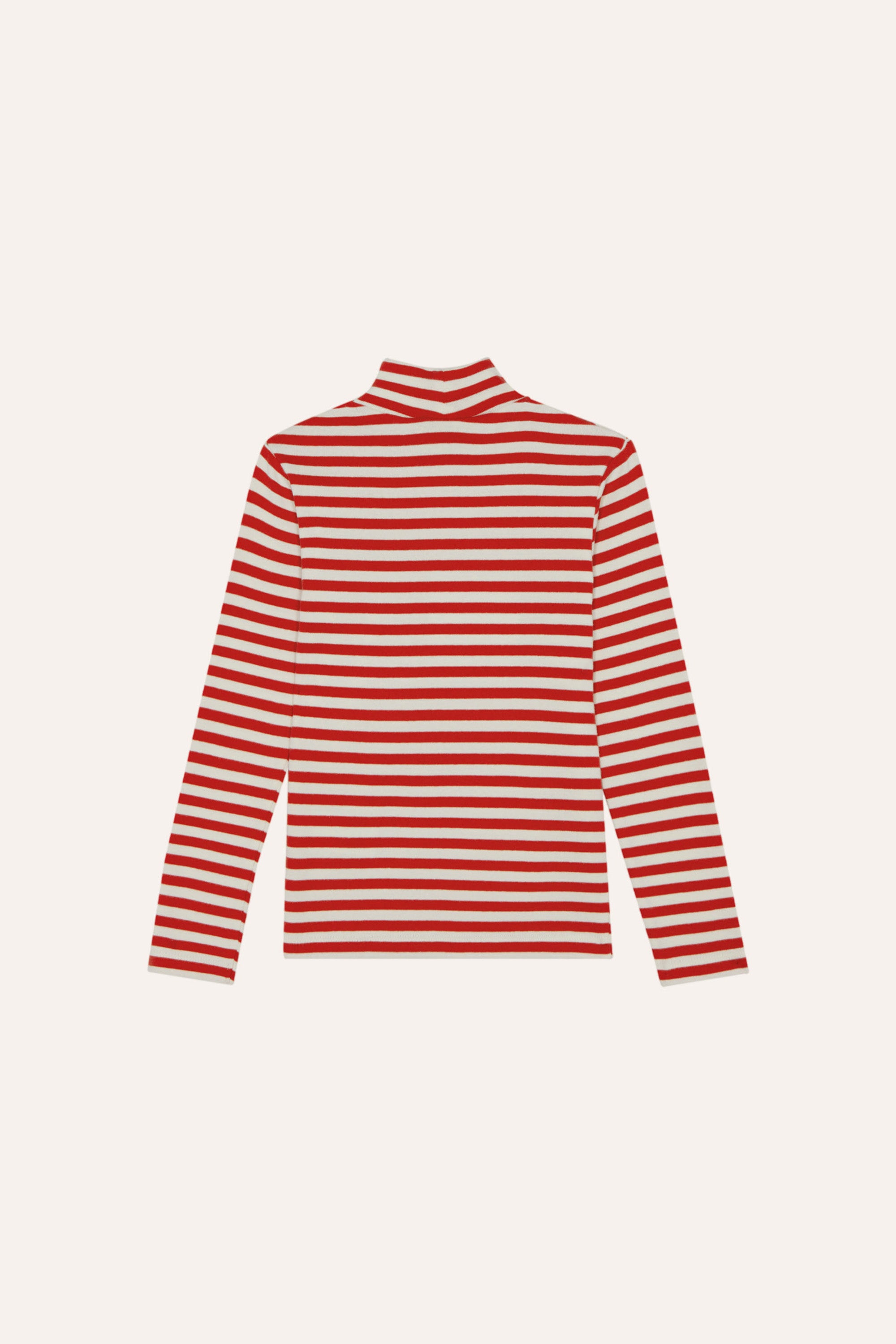 The Campamento - red stripes turtle neck tshirt