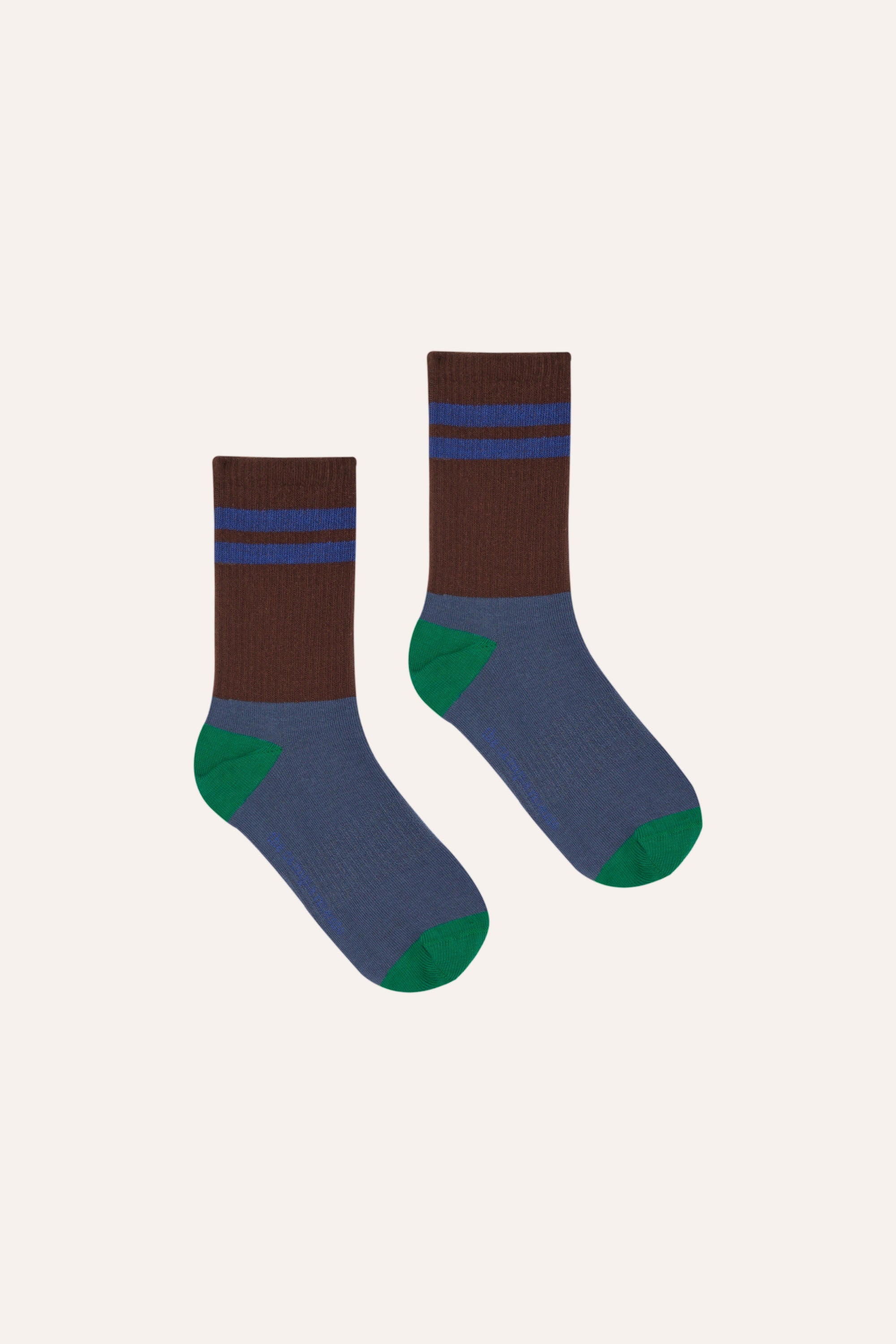 The Campamento - color block socks - brown