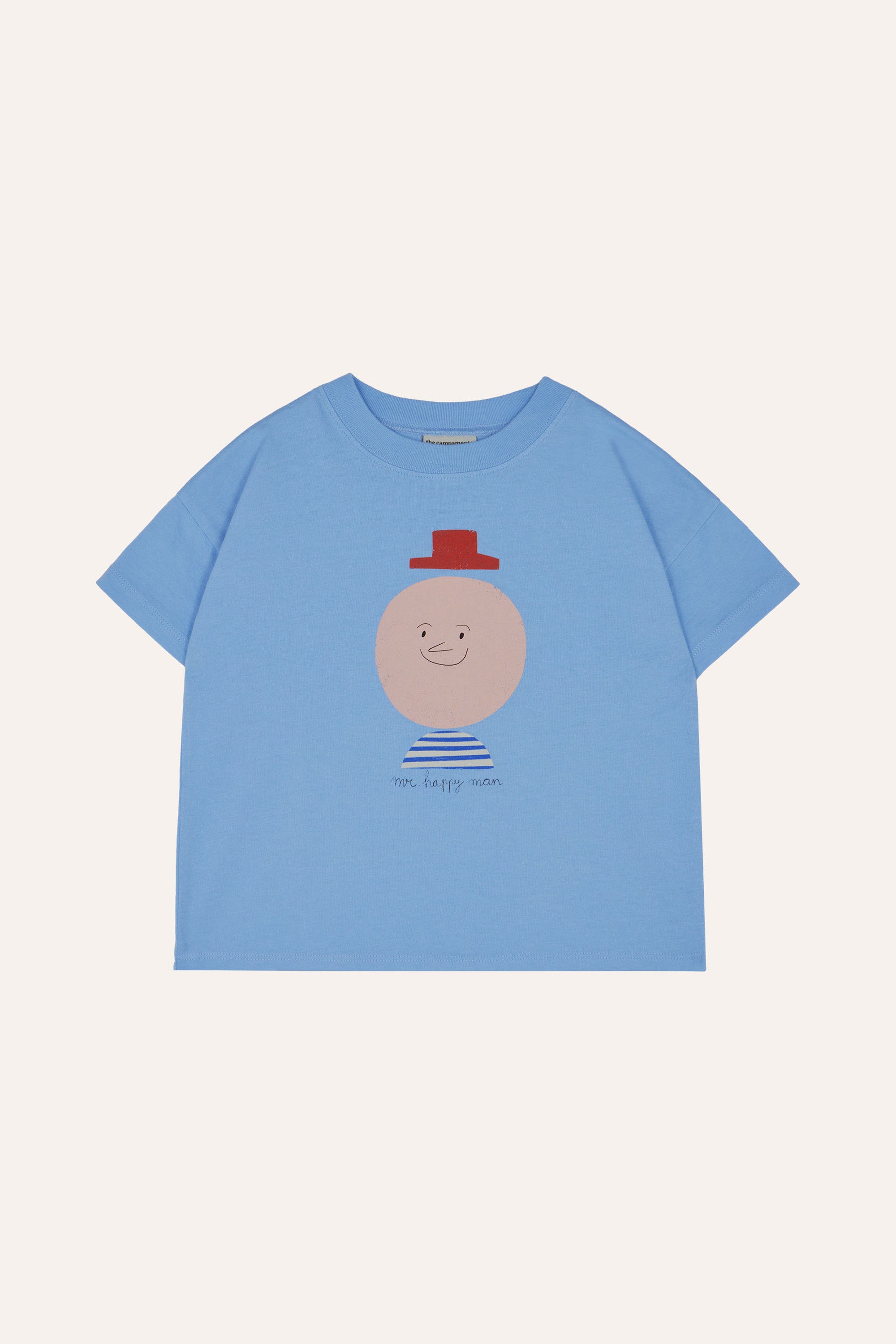 The Campamento - mr happy man tshirt - light blue