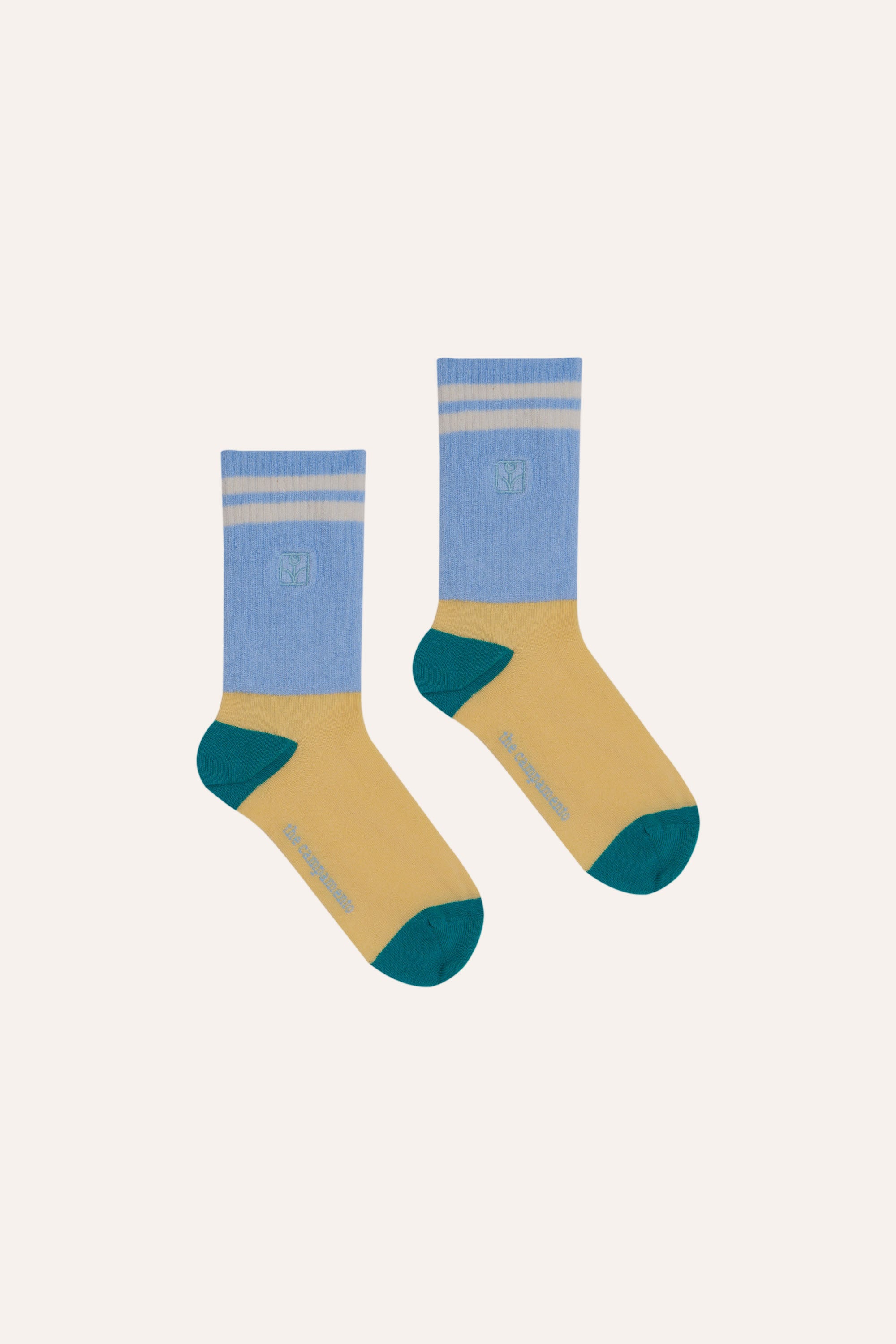 The Campamento - socks color block - blue