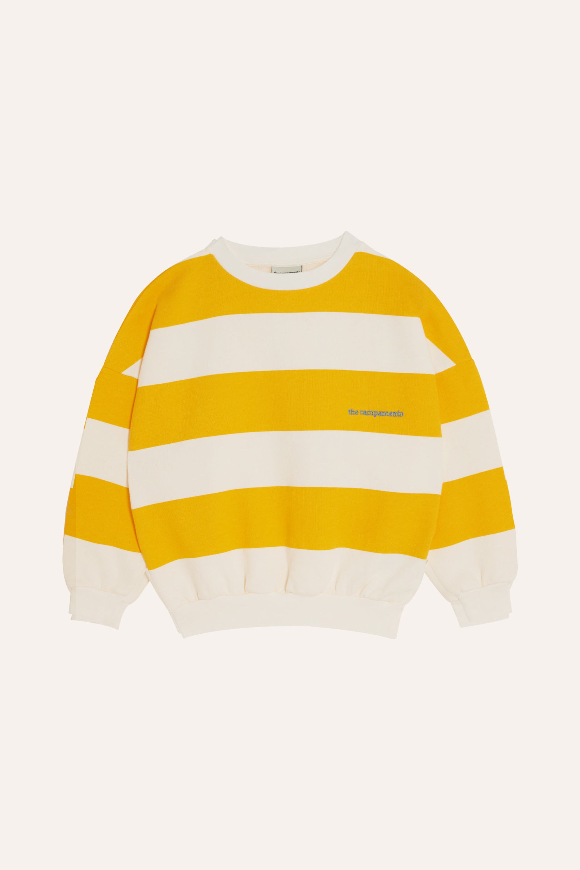 The Campamento - yellow stripes oversized sweatshirt - yellow