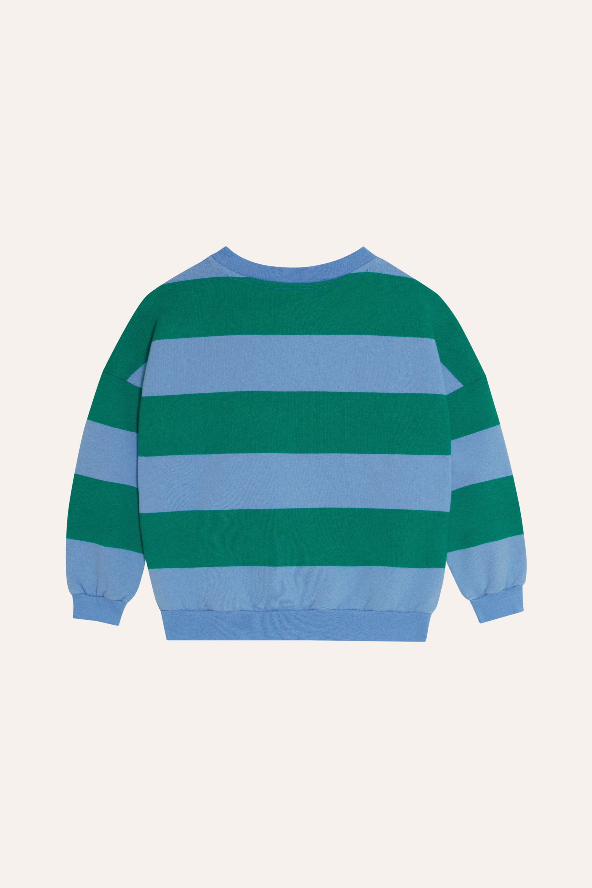 The Campamento - green stripes oversized sweatshirt - green