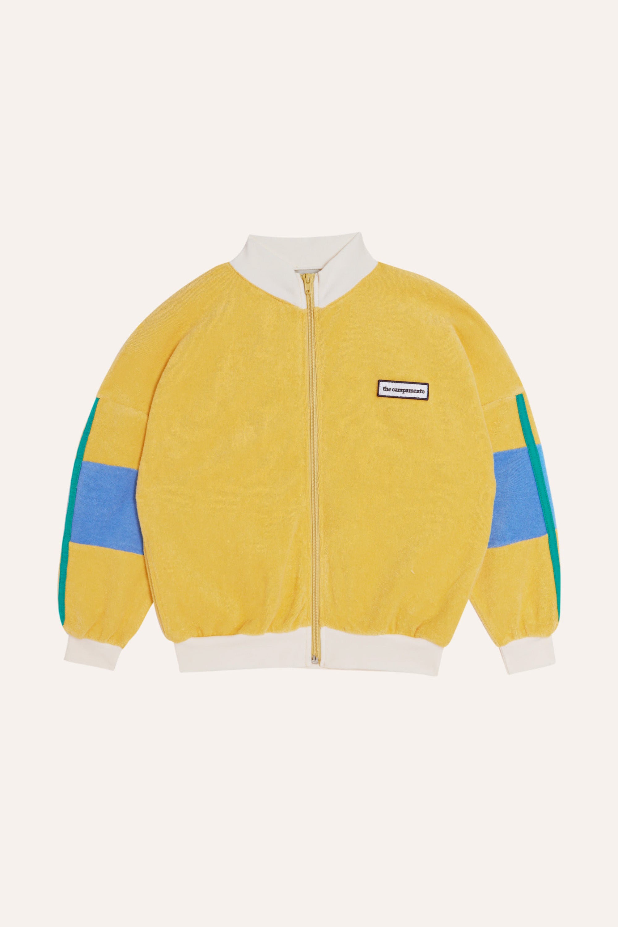 The Campamento - color block zipped sweatshirt - yellow