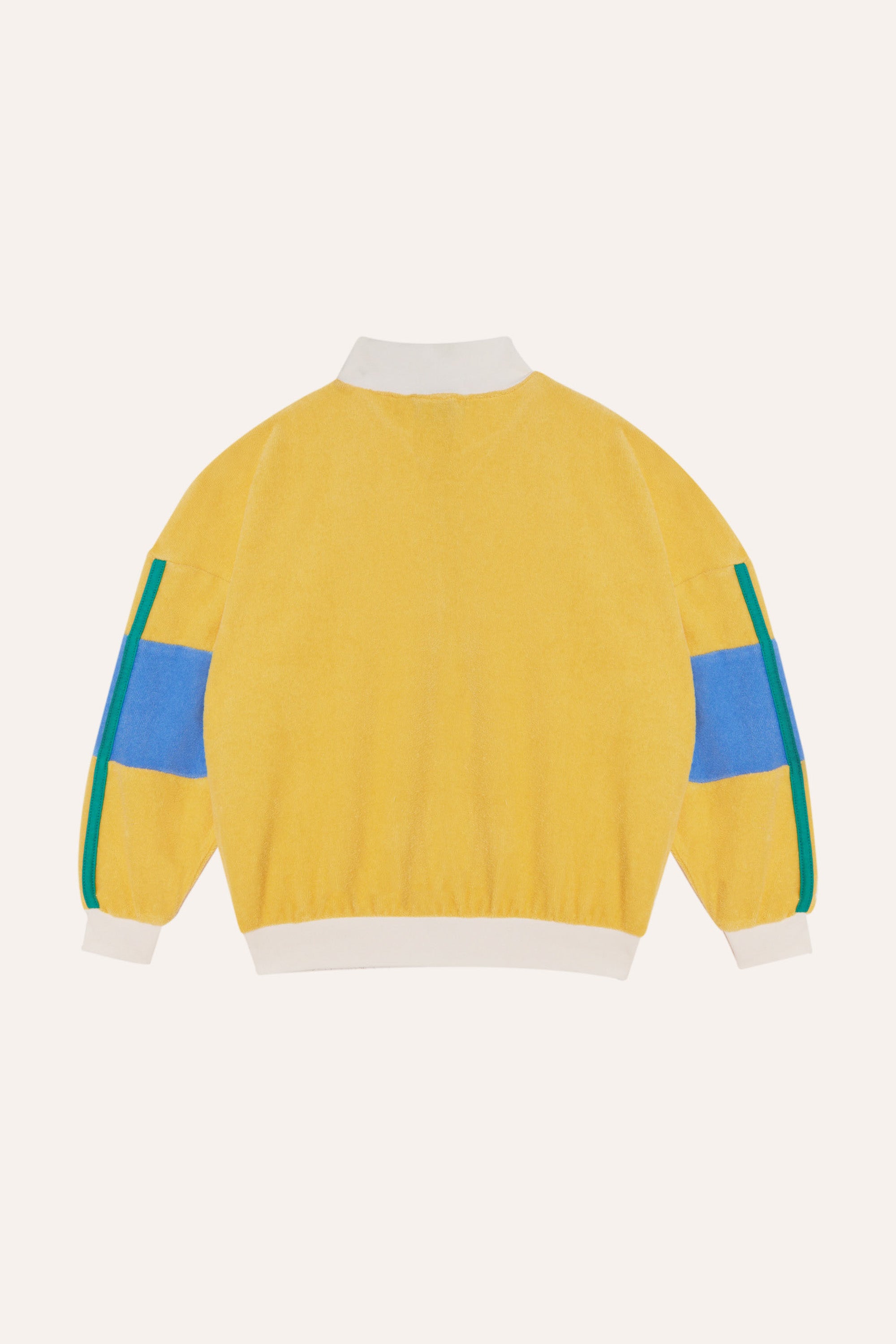 The Campamento - color block zipped sweatshirt - yellow