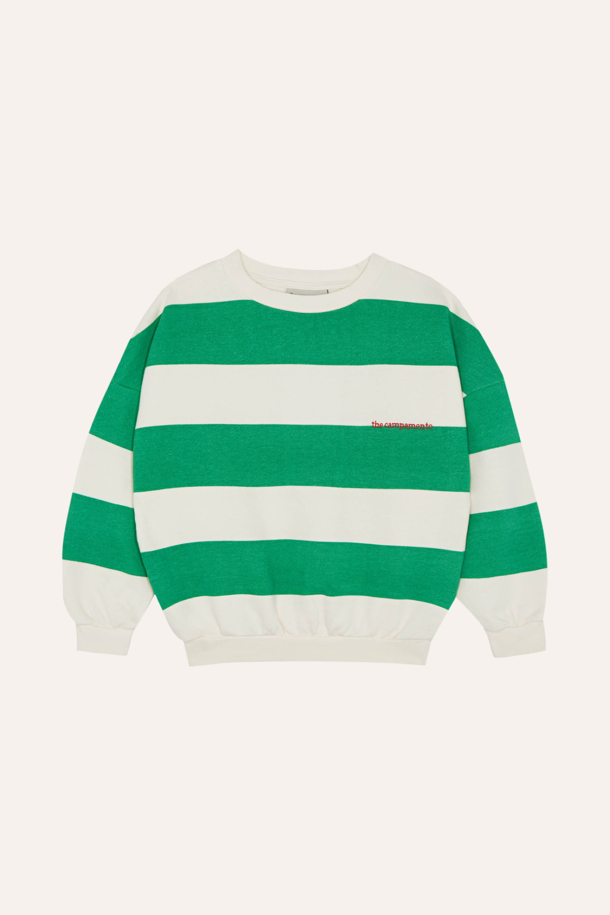 The Campamento - green stripes sweatshirt - green