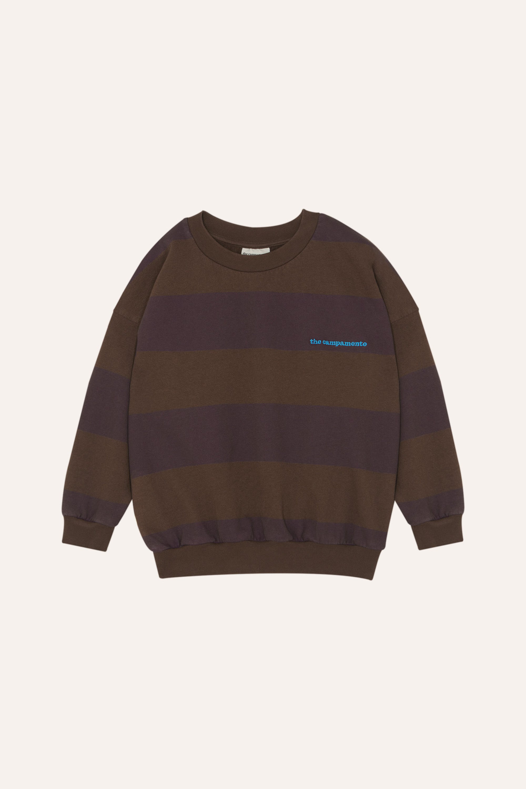 The Campamento - oversized sweatshirt - brown stripes