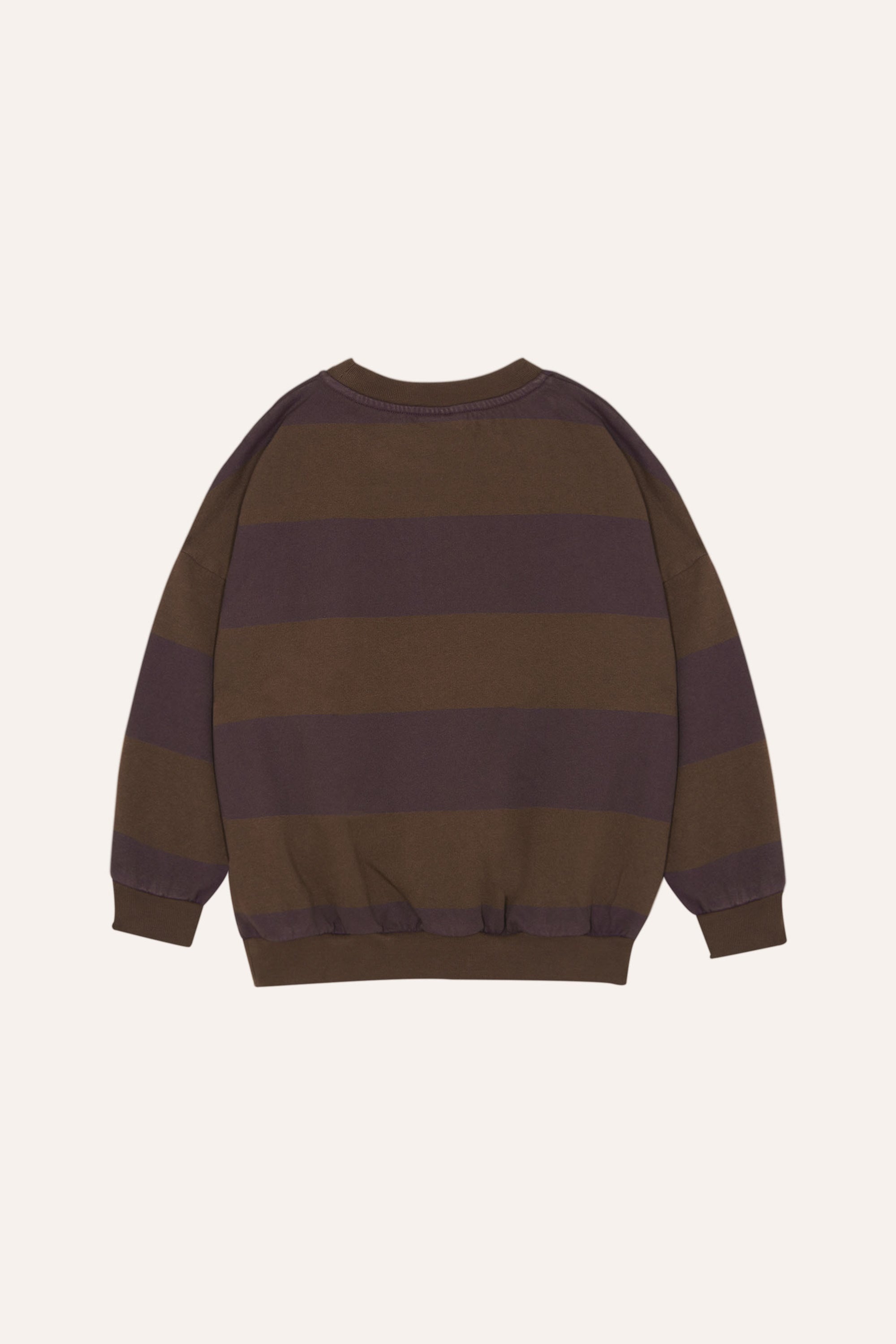 The Campamento - oversized sweatshirt - brown stripes