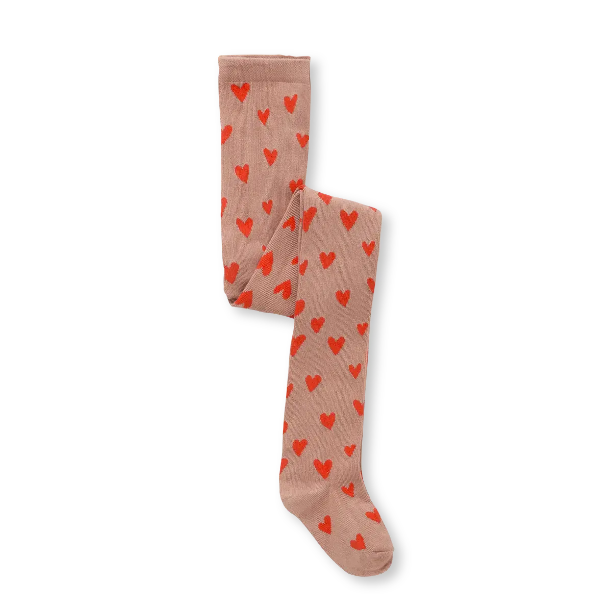 Sproet & Sprout - tights heart - praline