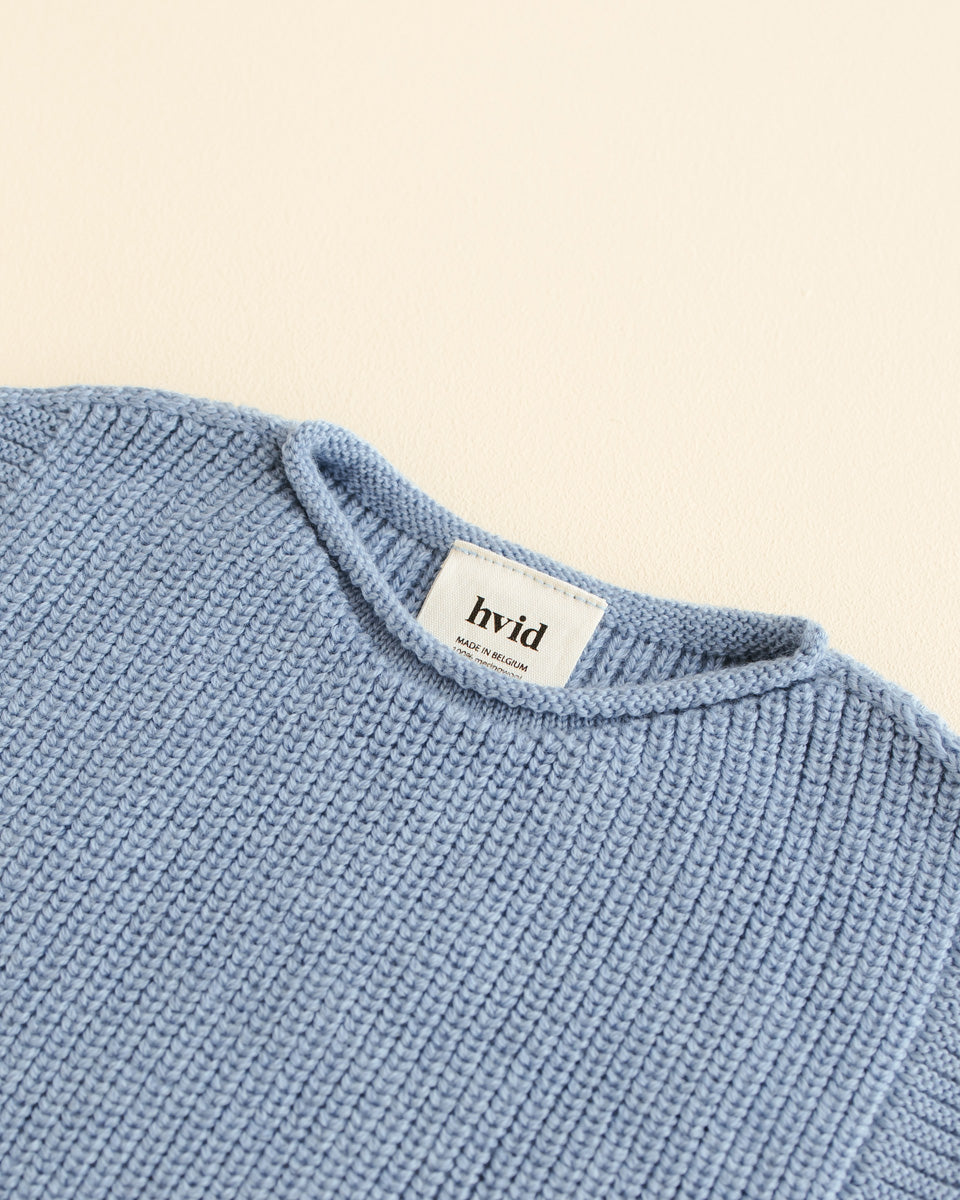 Hvid - harvey vest - light blue