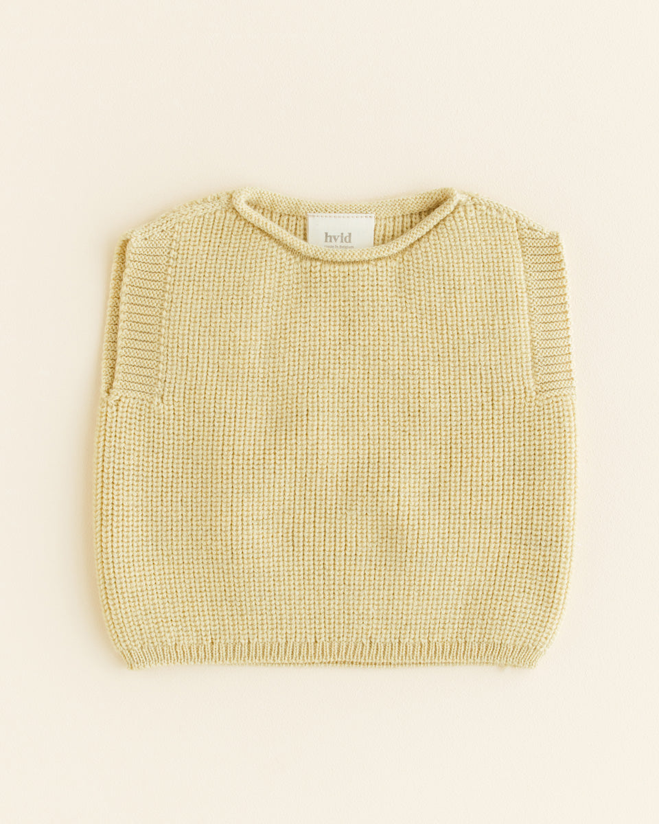 Hvid - harvey vest - light yellow