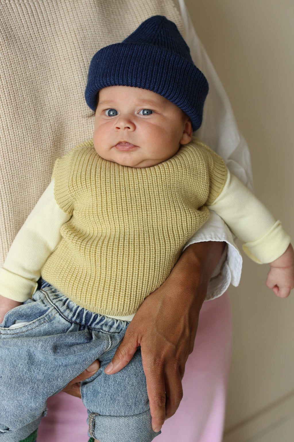 Hvid - harvey vest - light yellow