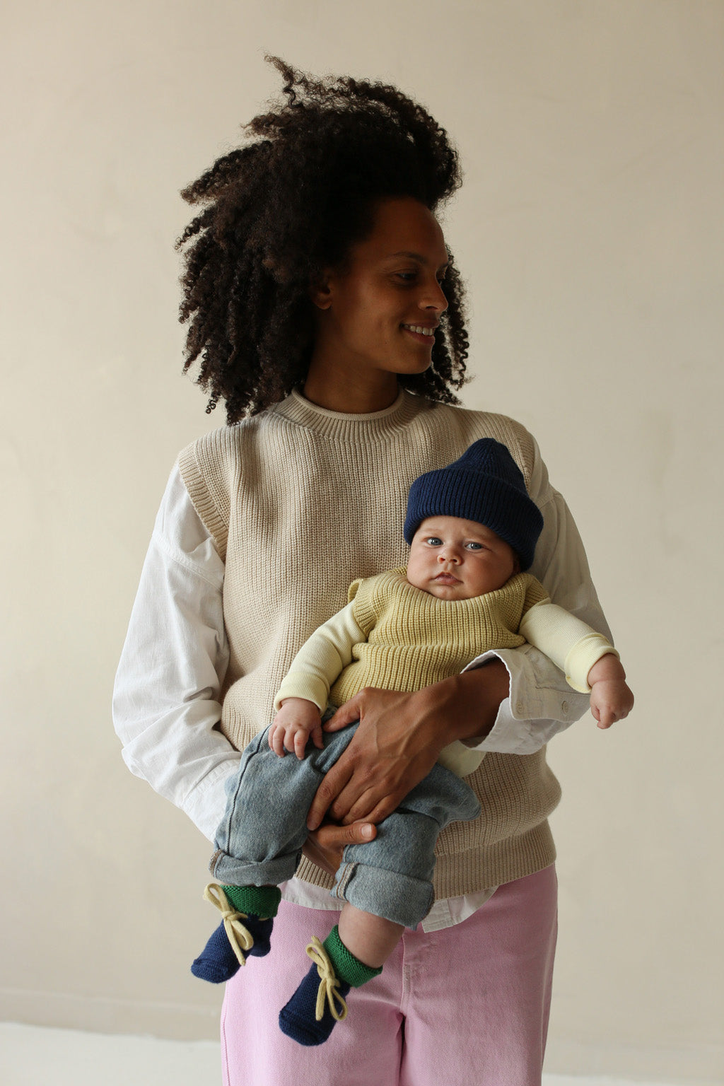 Hvid - harvey vest - light yellow