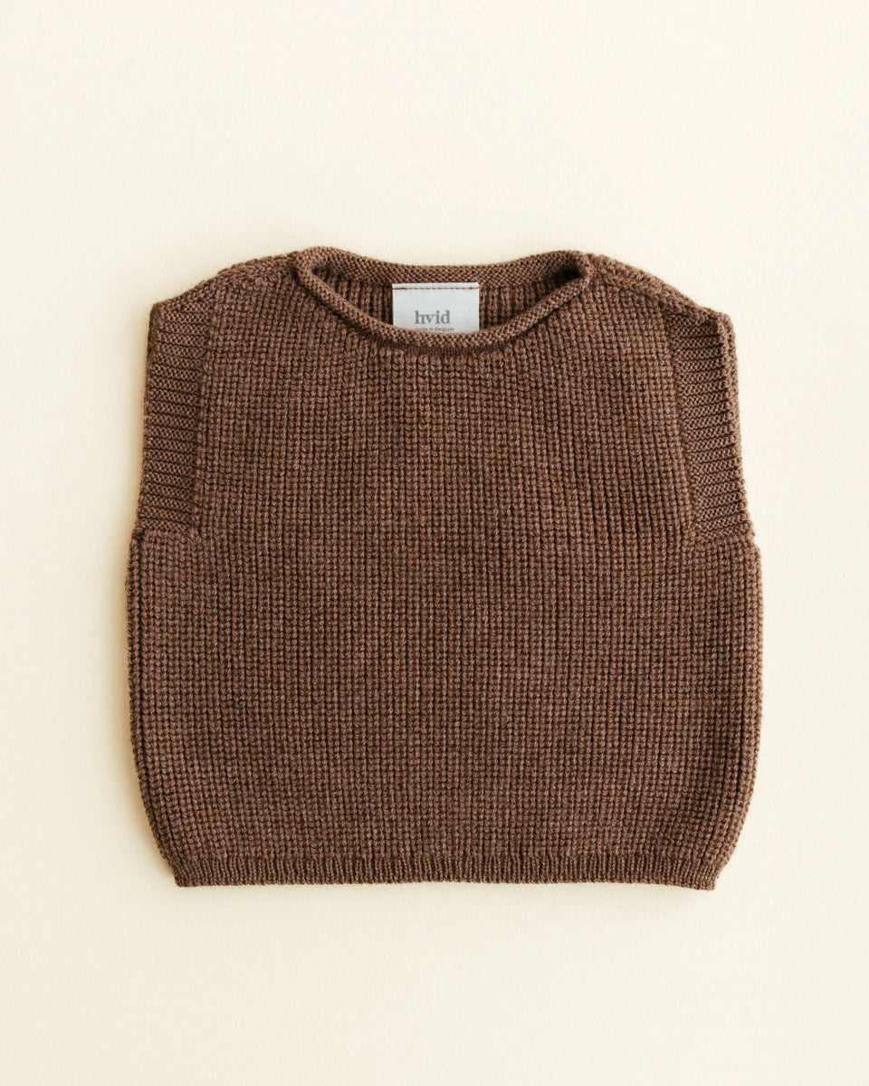 Hvid - harvey vest - mocha
