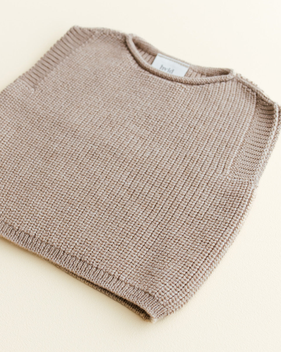 Hvid - harvey vest - sand