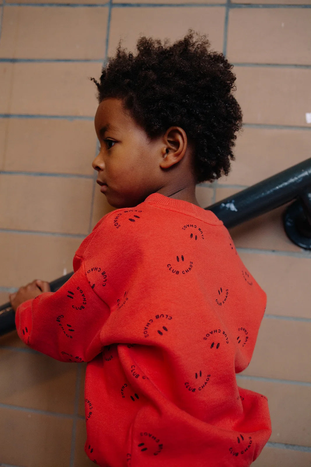 Sproet & Sprout - sweatshirt club chaos print - vivid red