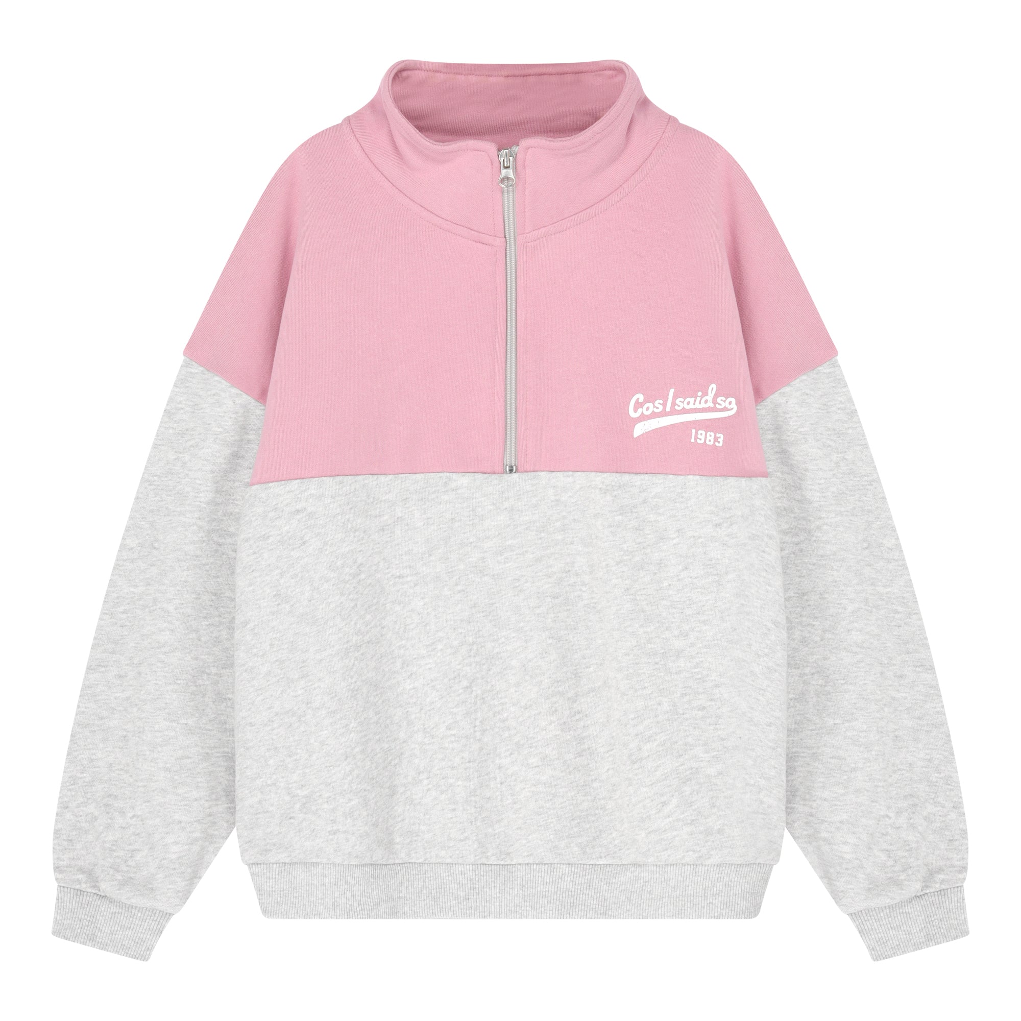 Cos I Said So - zip sweater - polignac / grey melange