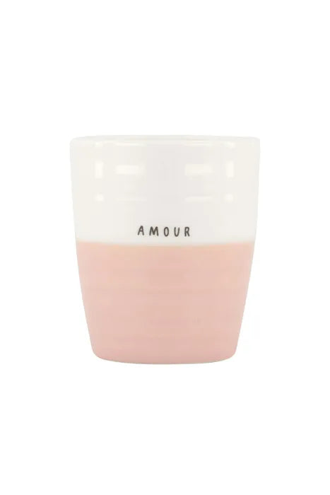 Zusss - koffiemok amour wit/roze