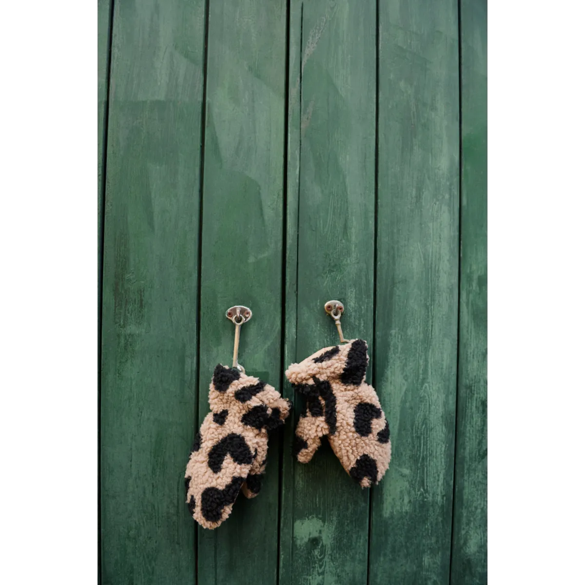 Liewood - grethe pile gloves - mega leo / oat mix