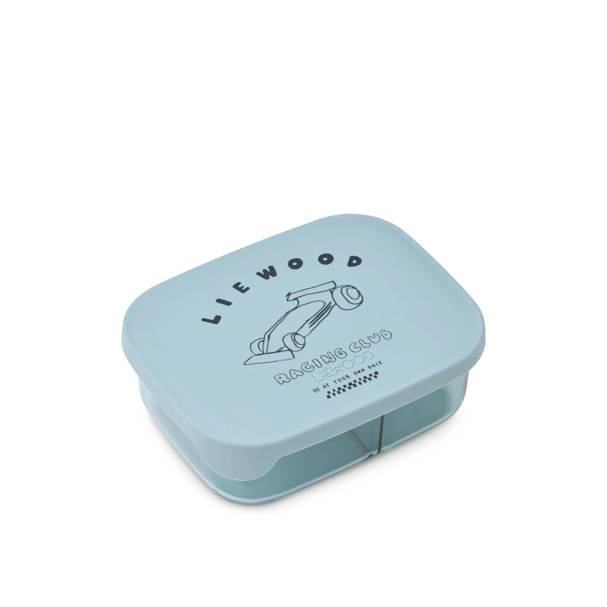 Liewood - arthur tritan lunchbox - race cars / beach blue