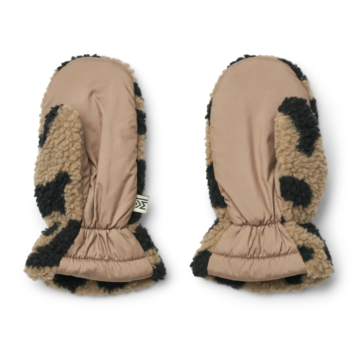 Liewood - grethe pile gloves - mega leo / oat mix