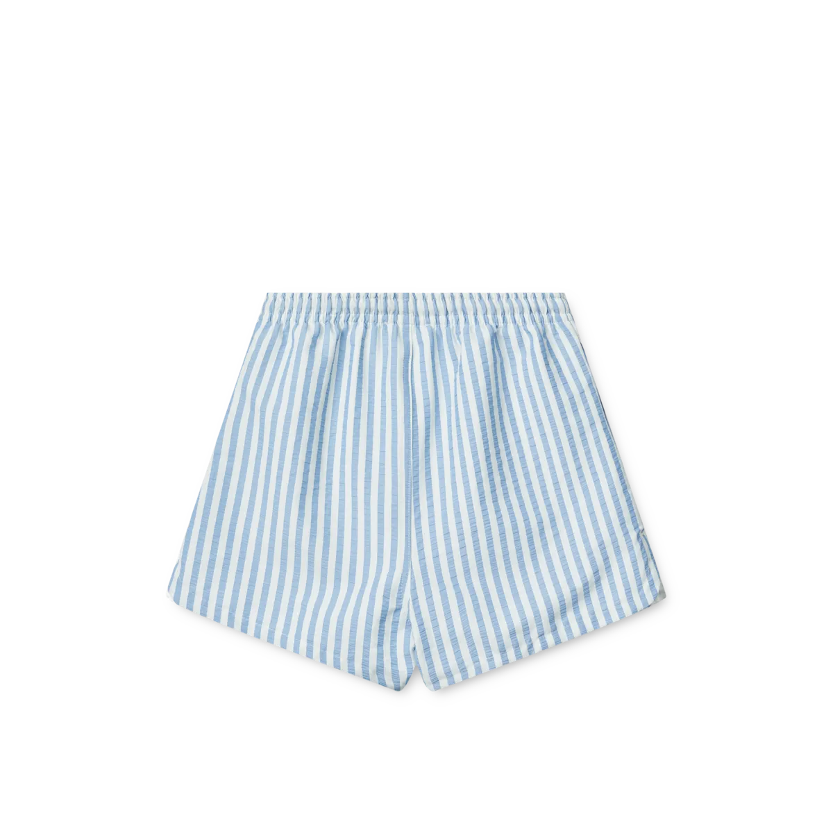 Liewood - aiden seersucker board shorts - stripe riverside / creme de la creme