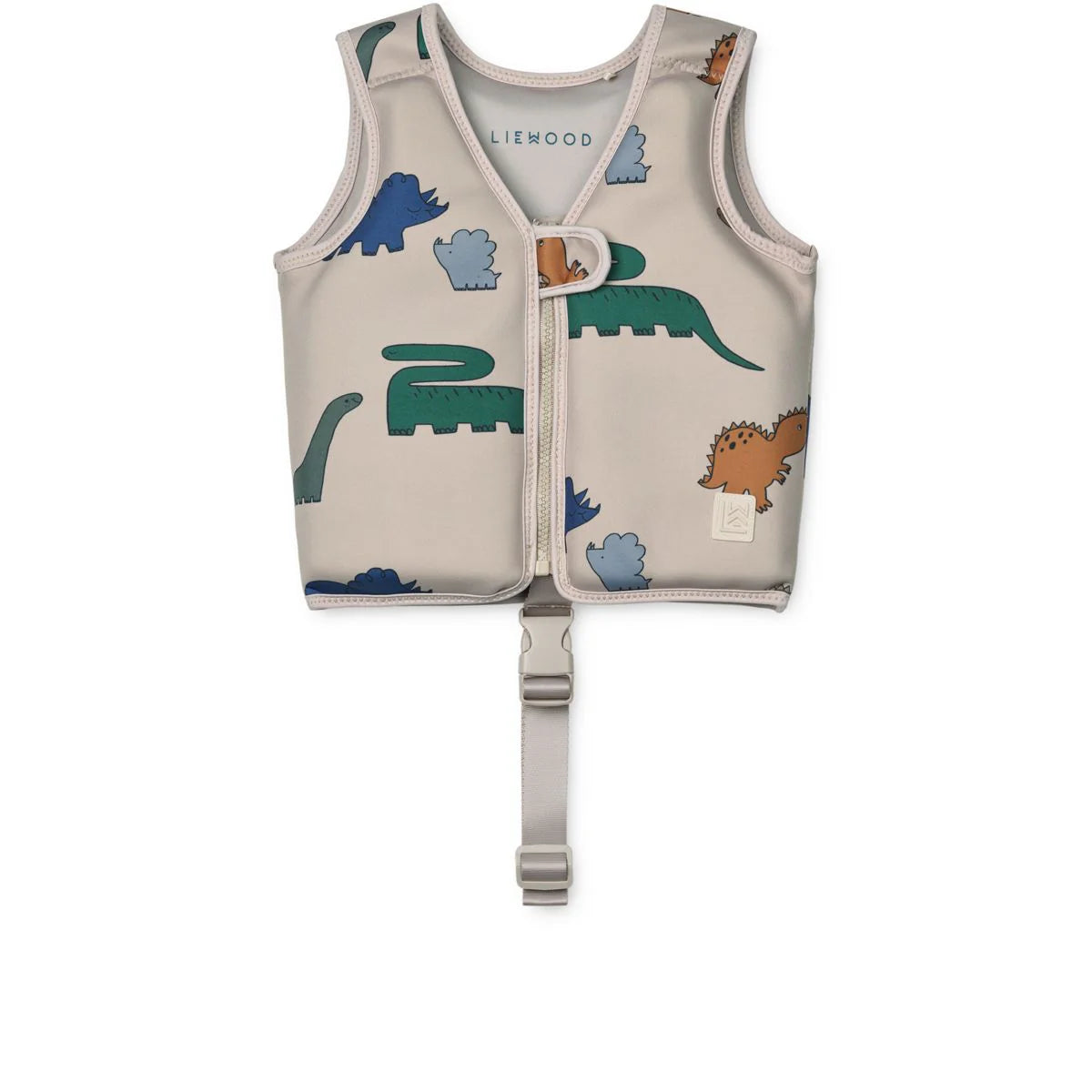 Liewood - dove swim vest - dinosaurs / mist