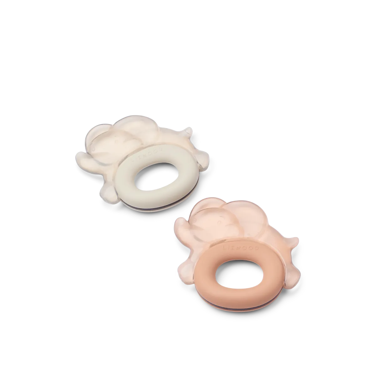 Liewood - elephant cooling teether 2 pack - pale tuscany / sandy