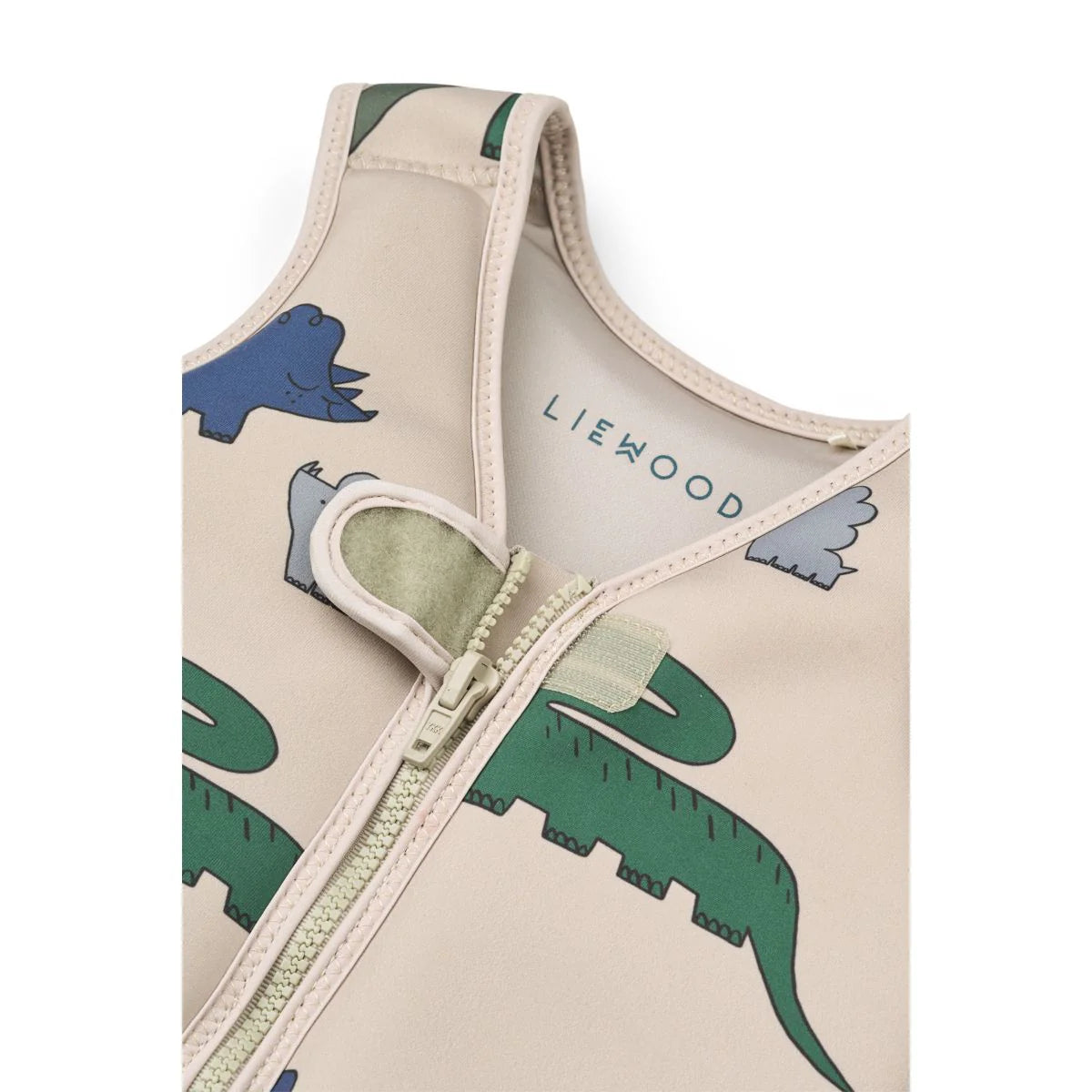 Liewood - dove swim vest - dinosaurs / mist