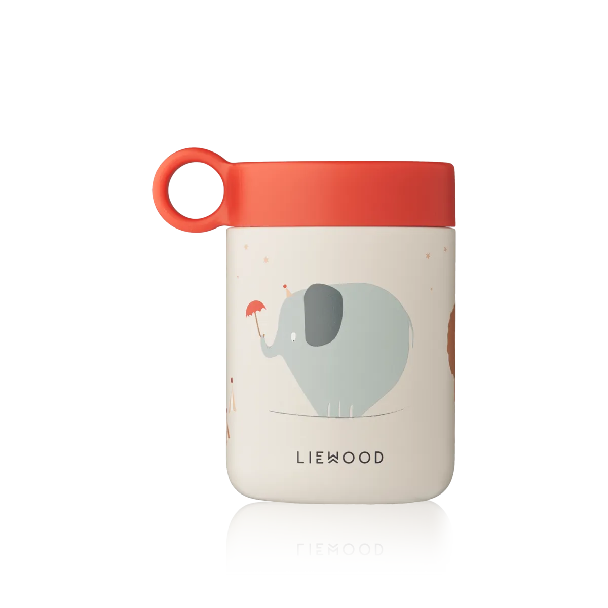 Liewood - kiani printed food jar - circus / sandy