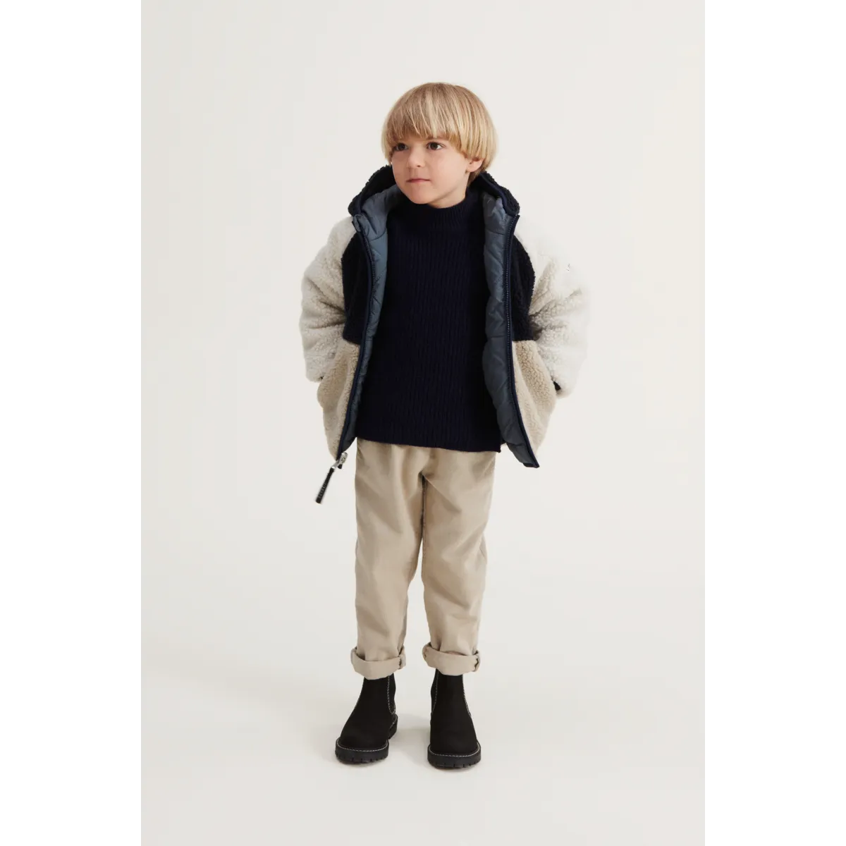 Liewood - jackson reversible jacket - whale blue multi mix