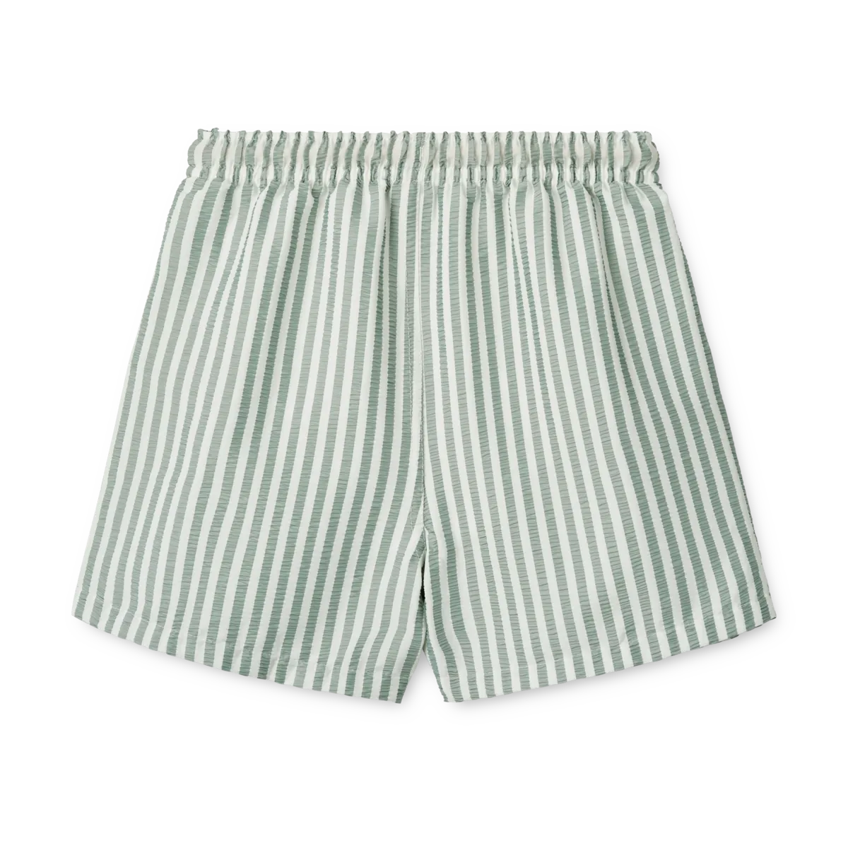 Liewood - duke stripe board shorts - stripe peppermint / crisp white