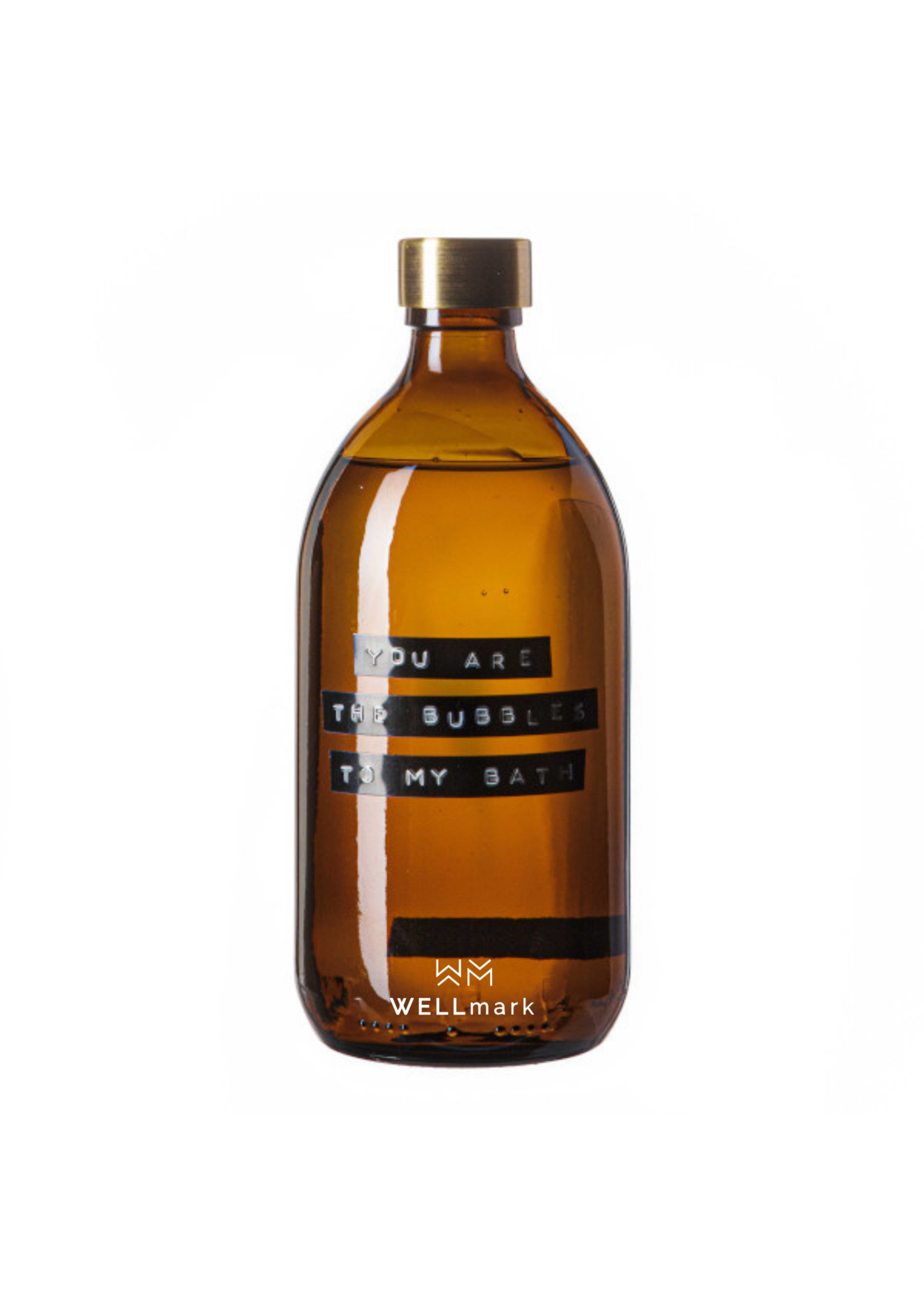 Wellmark - bath soap amber/brass bamboo 500ml - you are the bubbles