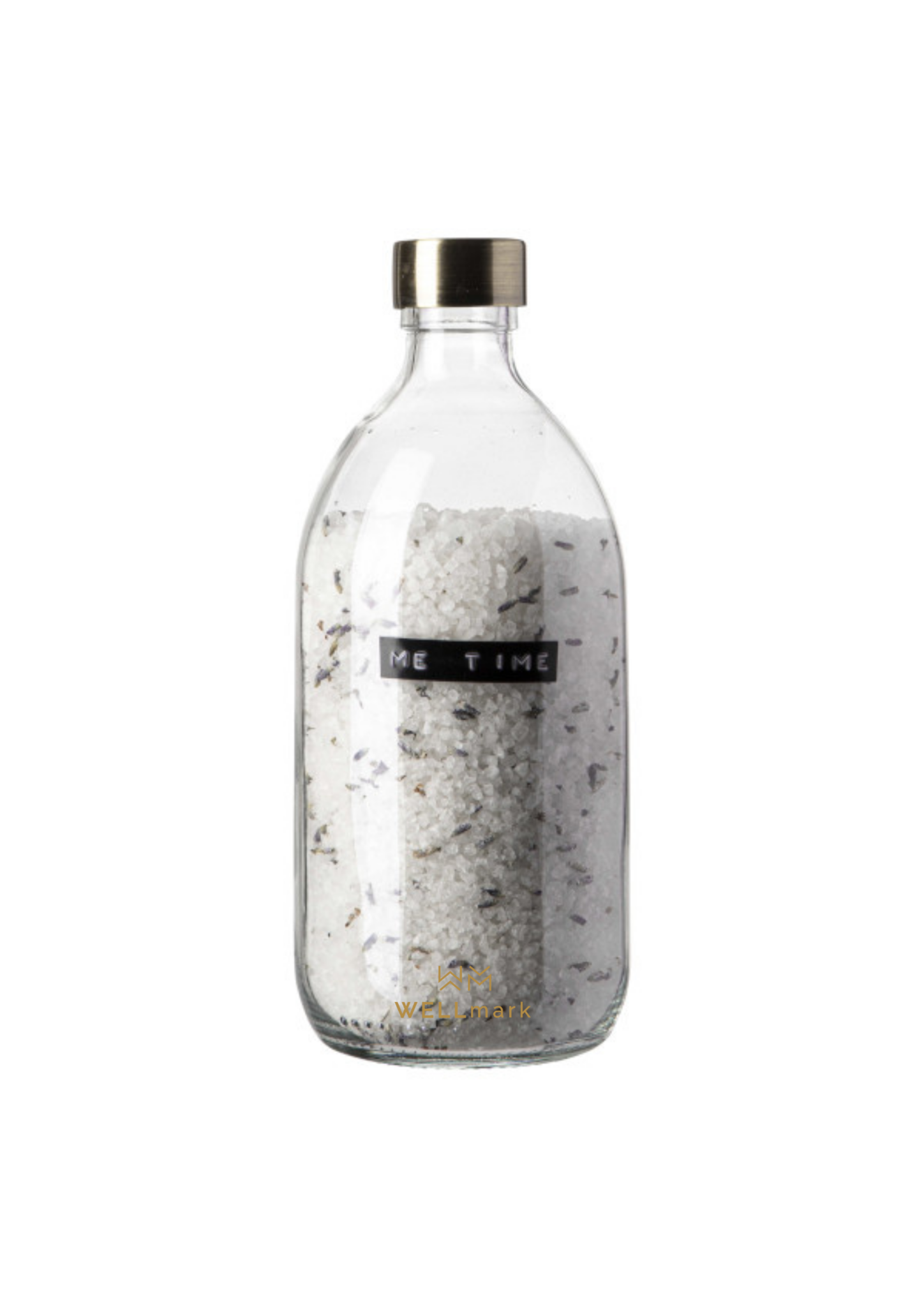 Wellmark - bath salt transparant/brass lavender 500ml - me time