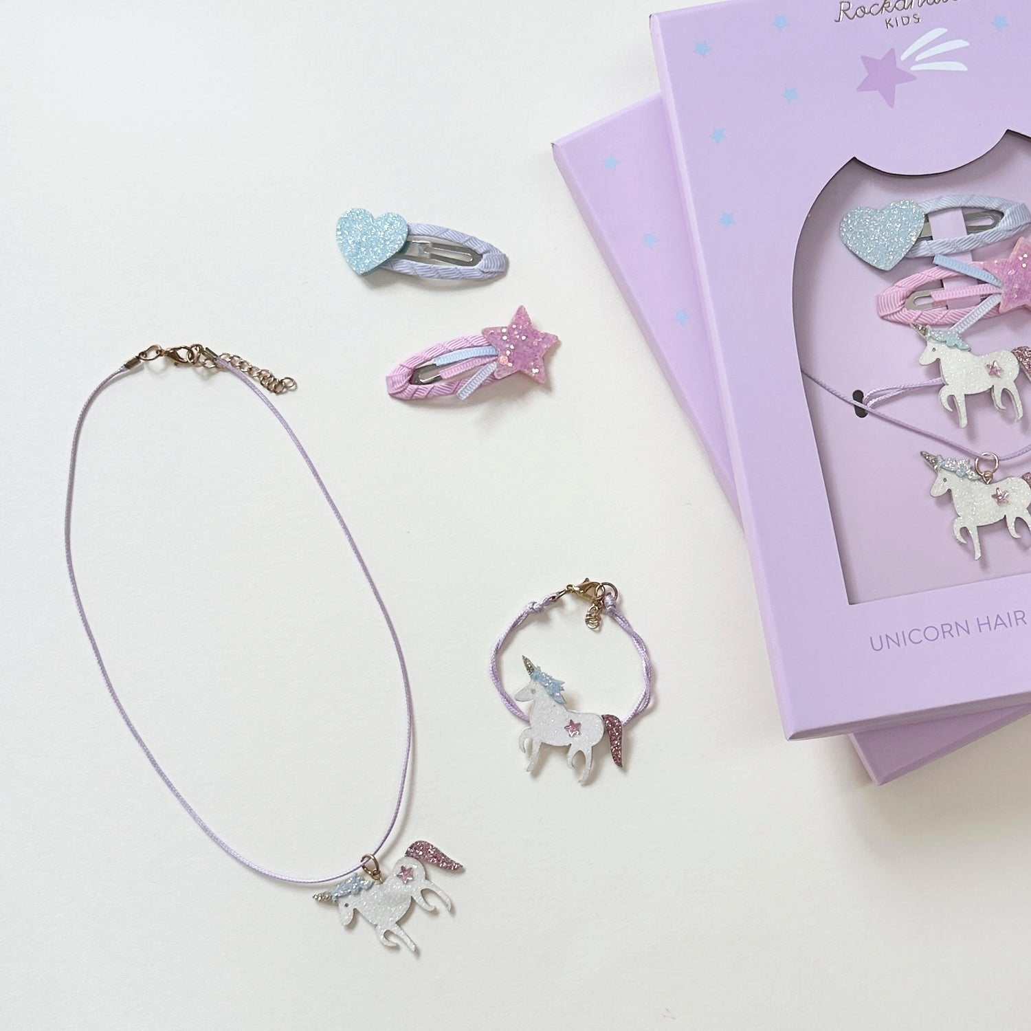 Rockahula - unicorn hair & jewellery set