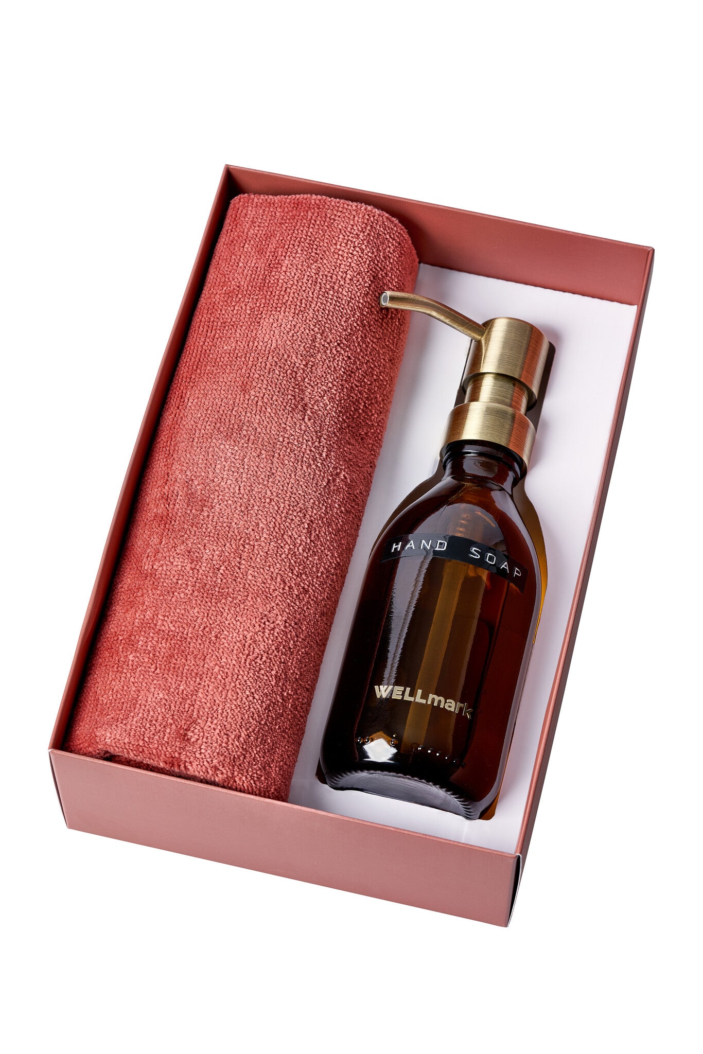 Wellmark - daily home care set - hand soap copper towel