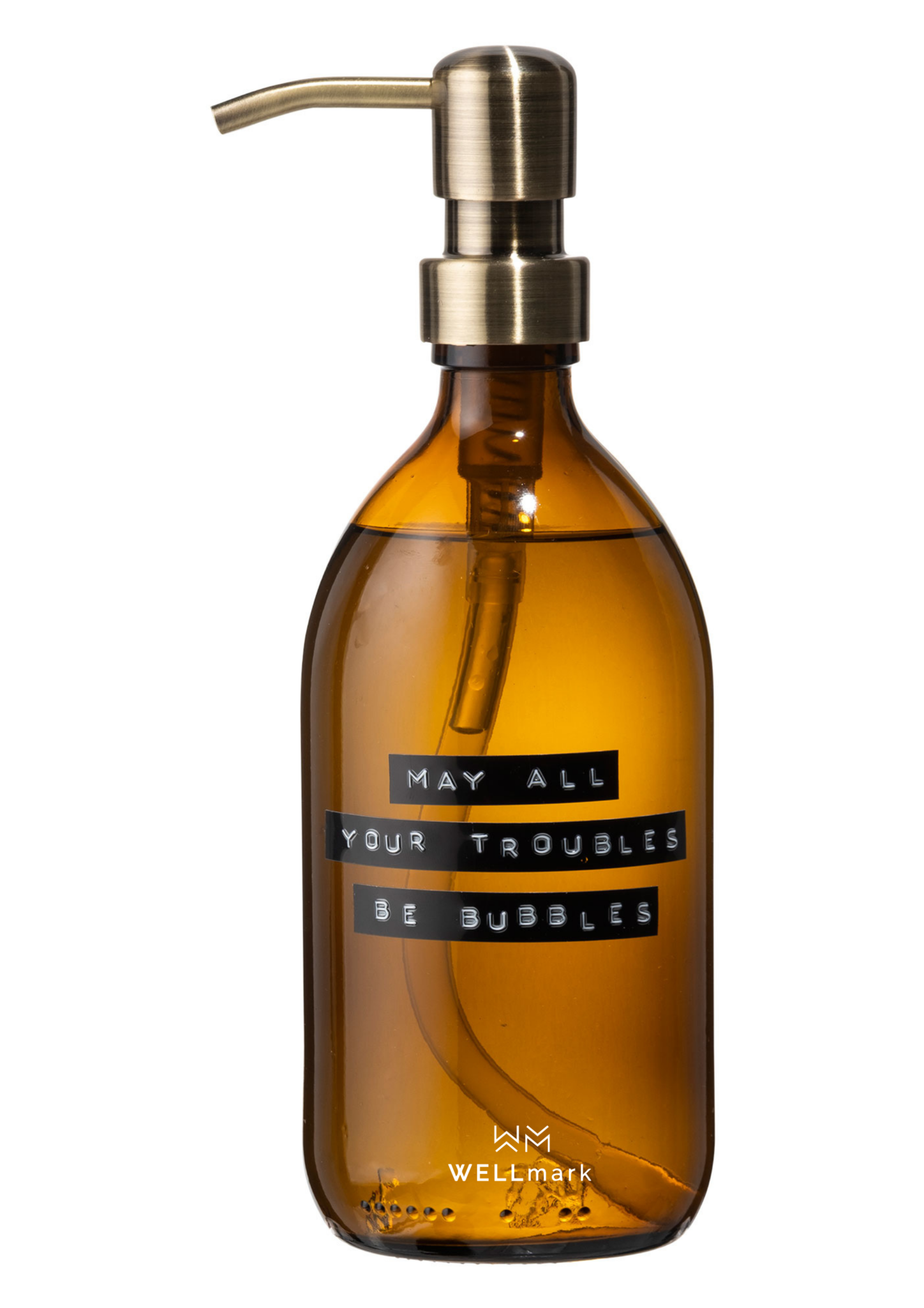 Wellmark - hand soap amber/brass bamboo 500ml - may all your troubles